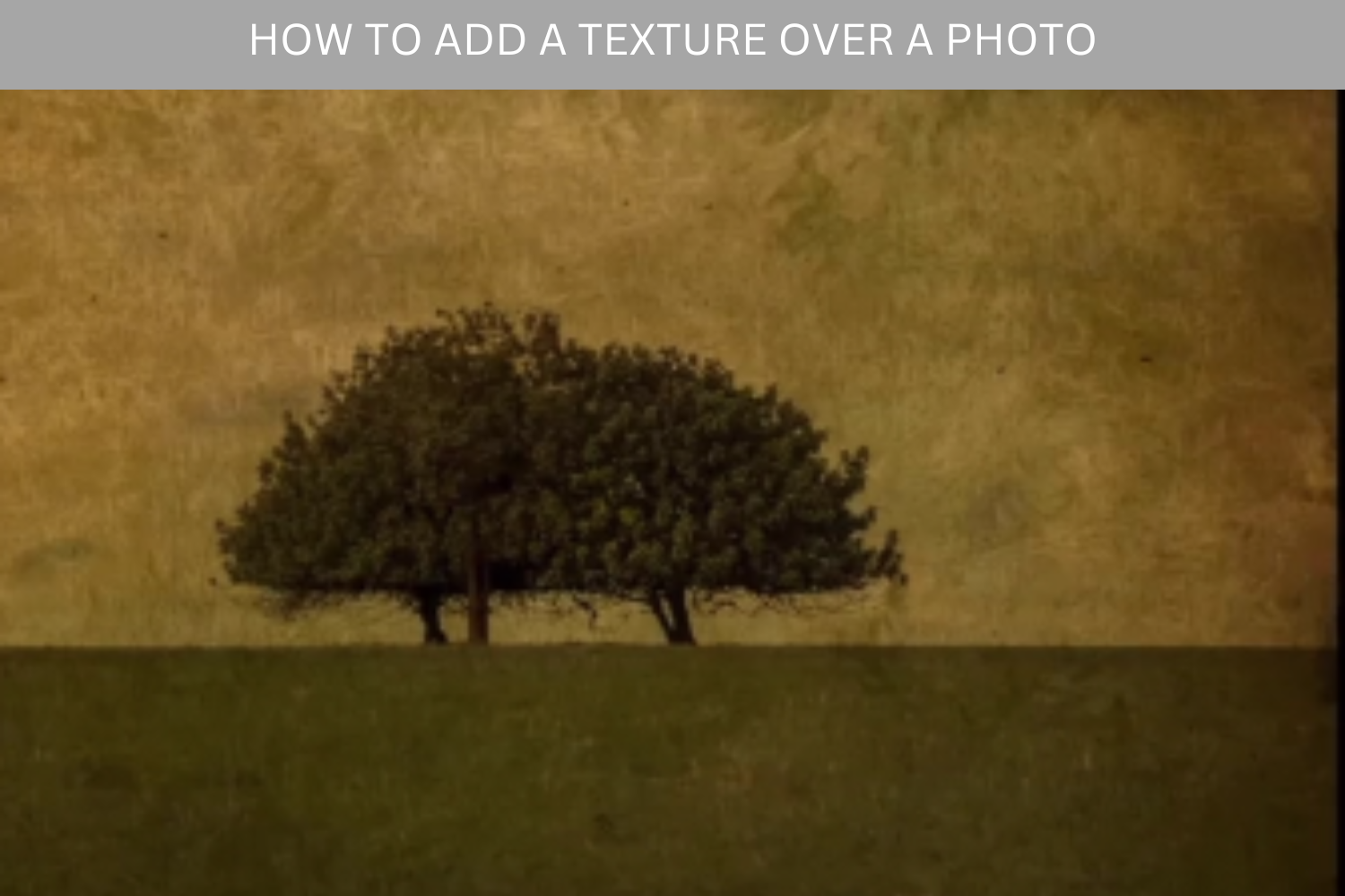 How to add a Texture to a Photo - Video
