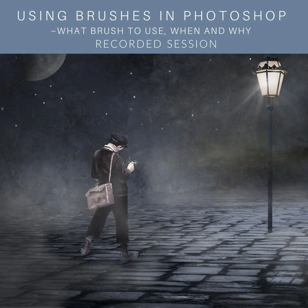Using Brushes in Photoshop ~what brush to use, when and why RECORDED SESSION