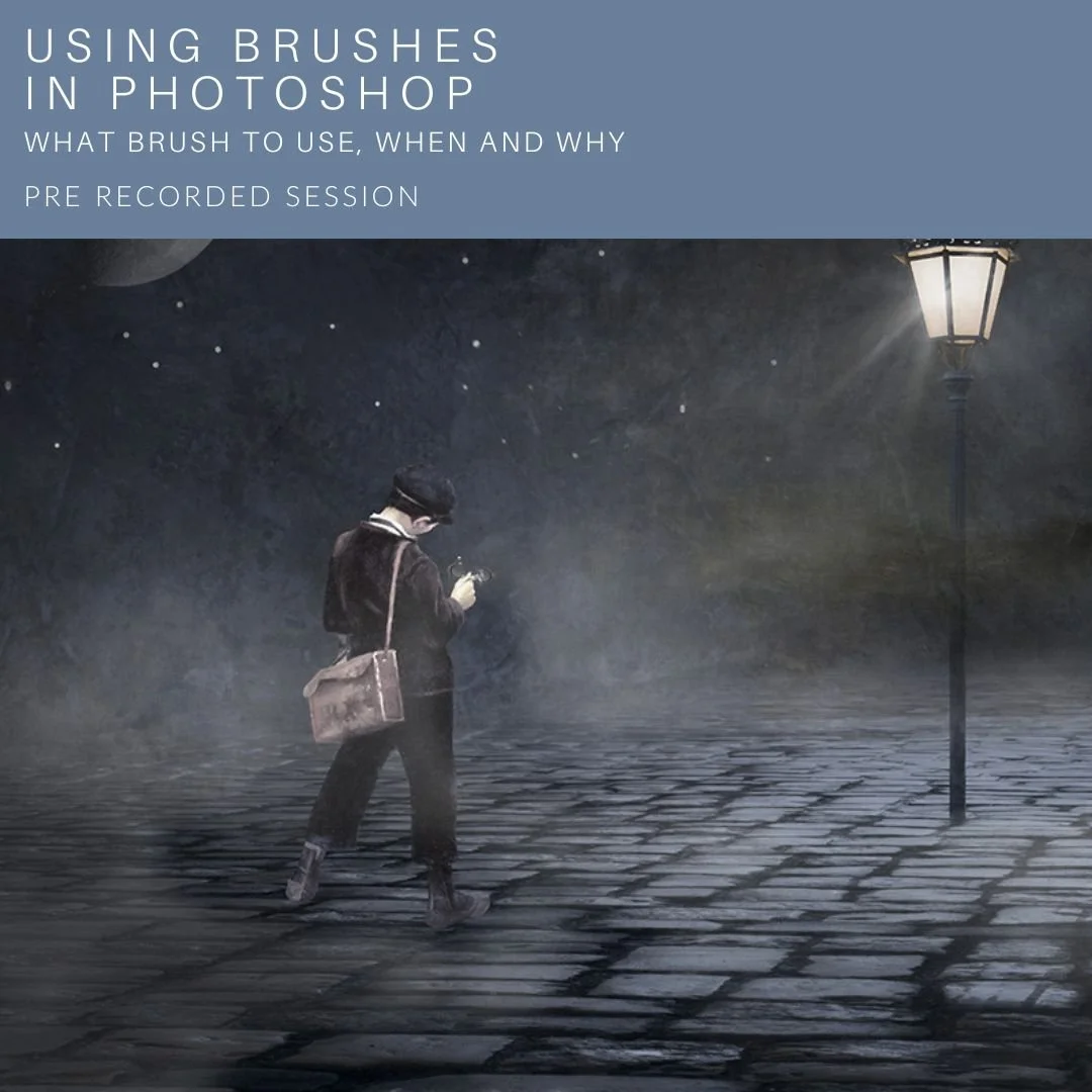 USING BRUSHES IN PHOTOSHOP ~what brush to use, when and why - Pre recorded session