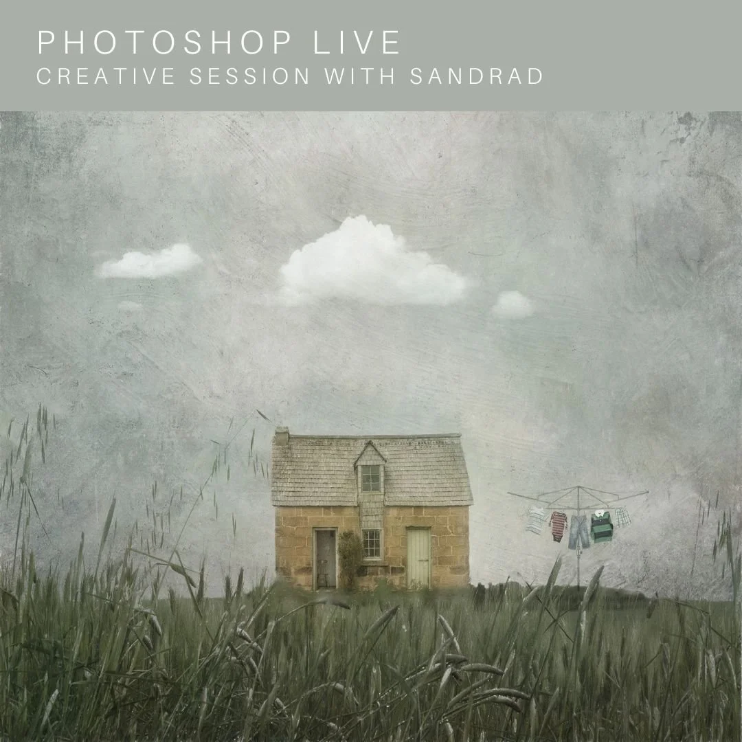 PHOTOSHOP LIVE - Creative Session with SandraD|Day Session
