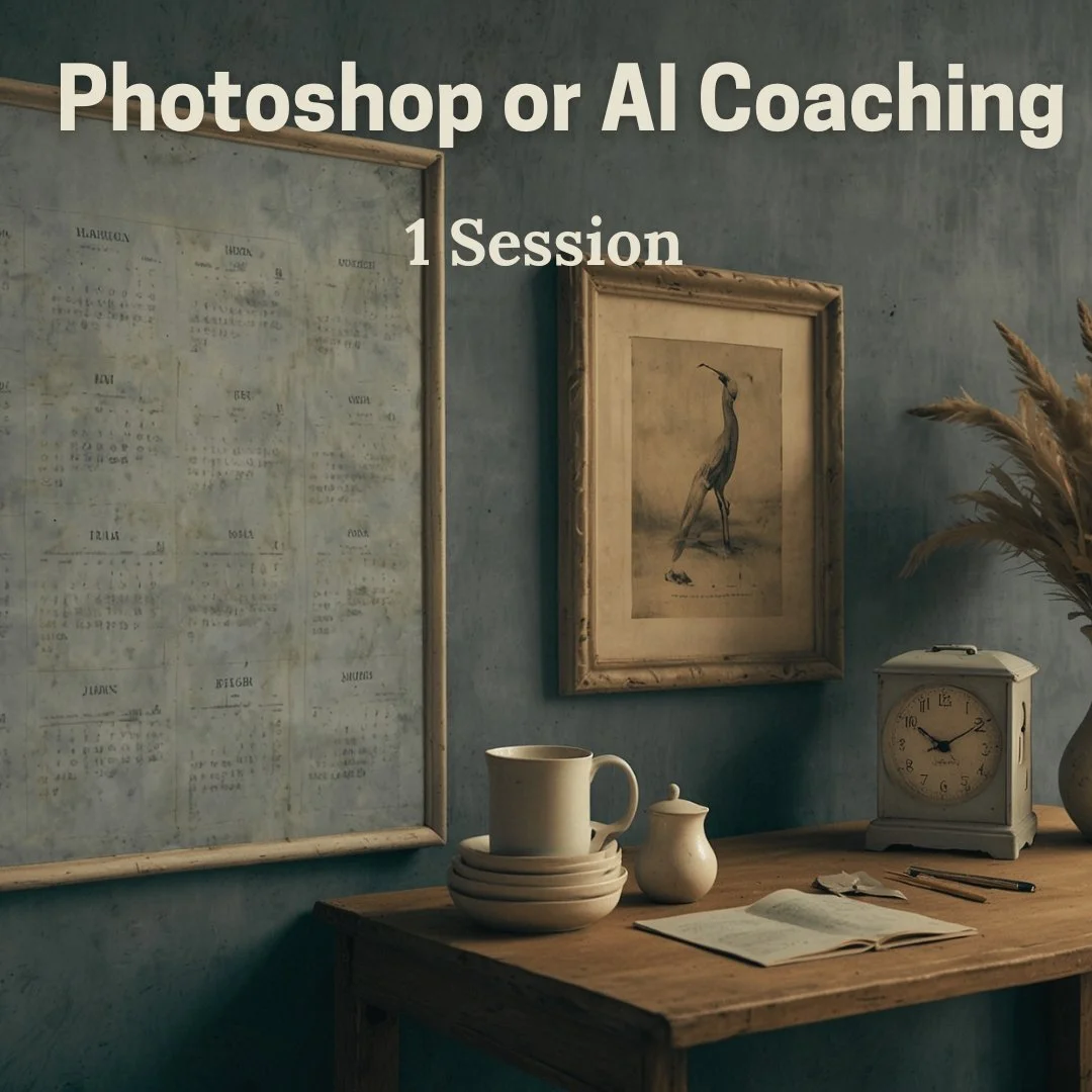 Photoshop or AI Coaching - 1 Session  (1 hour)