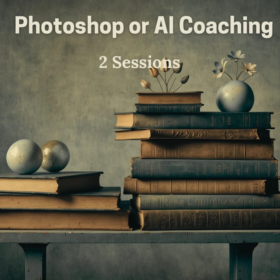 Photoshop or AI Coaching — 2 Session Package (2 x 1 hour)
