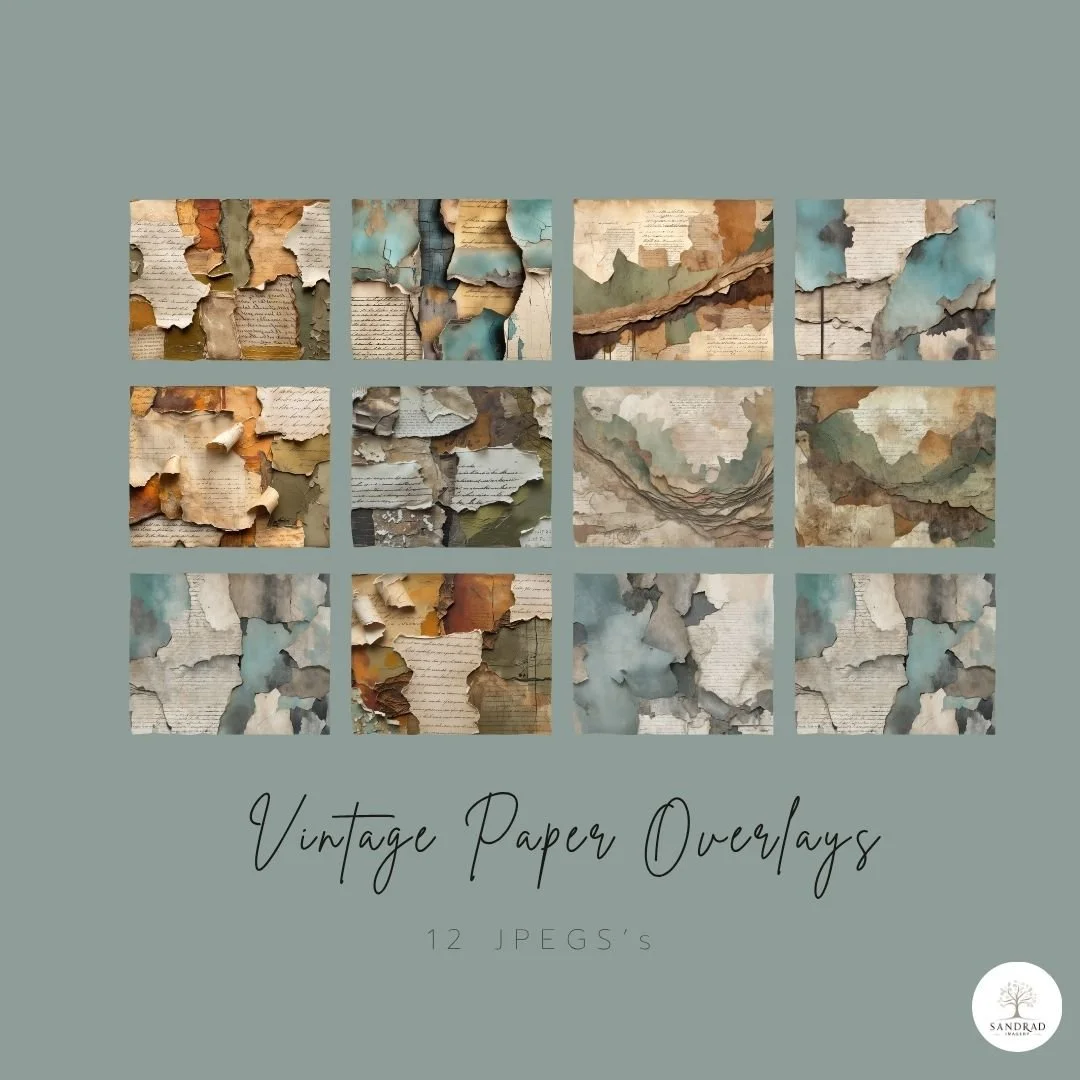 Vintage Paper Overlays