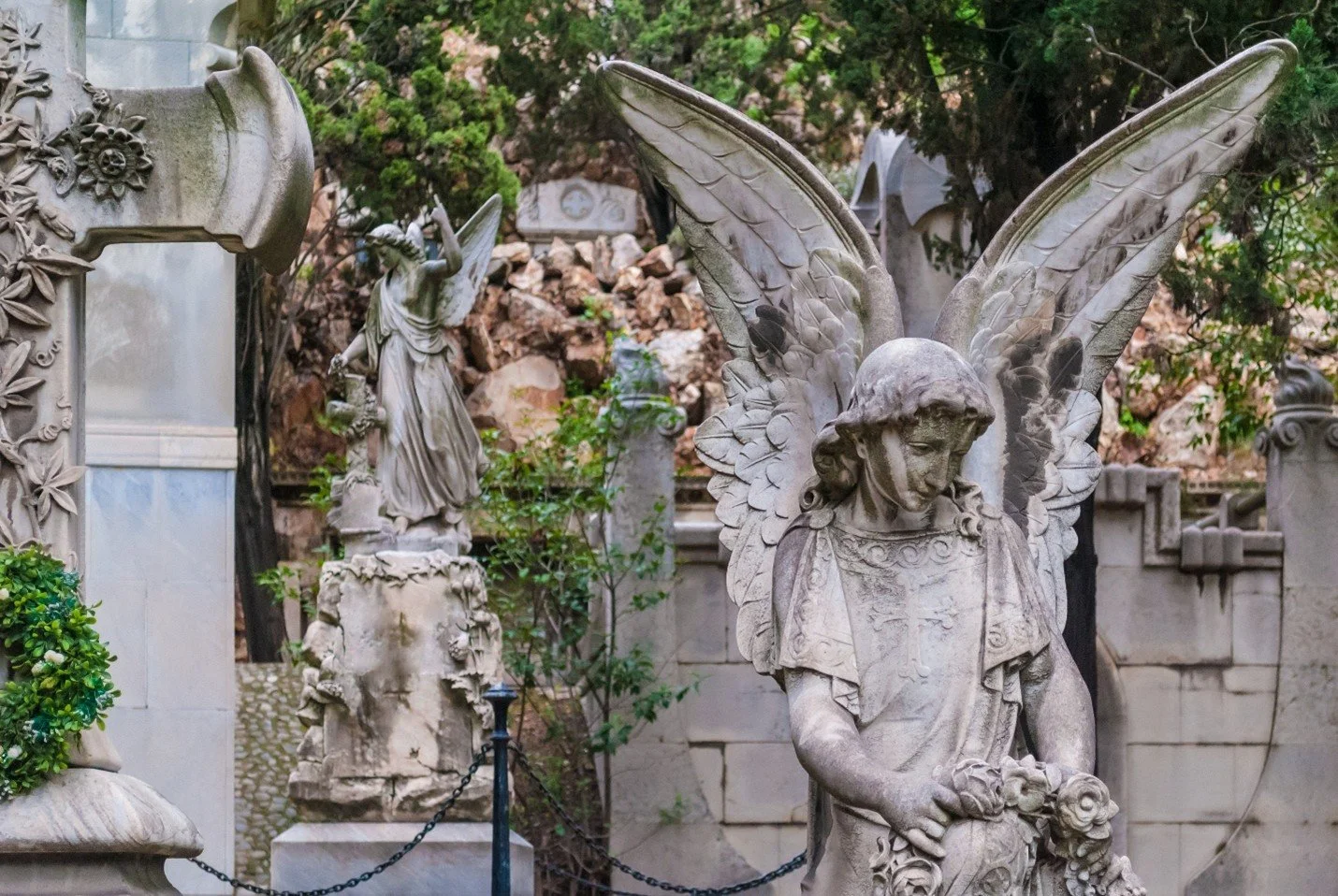 Montjuïc Cemetery in Barcelona, Spain