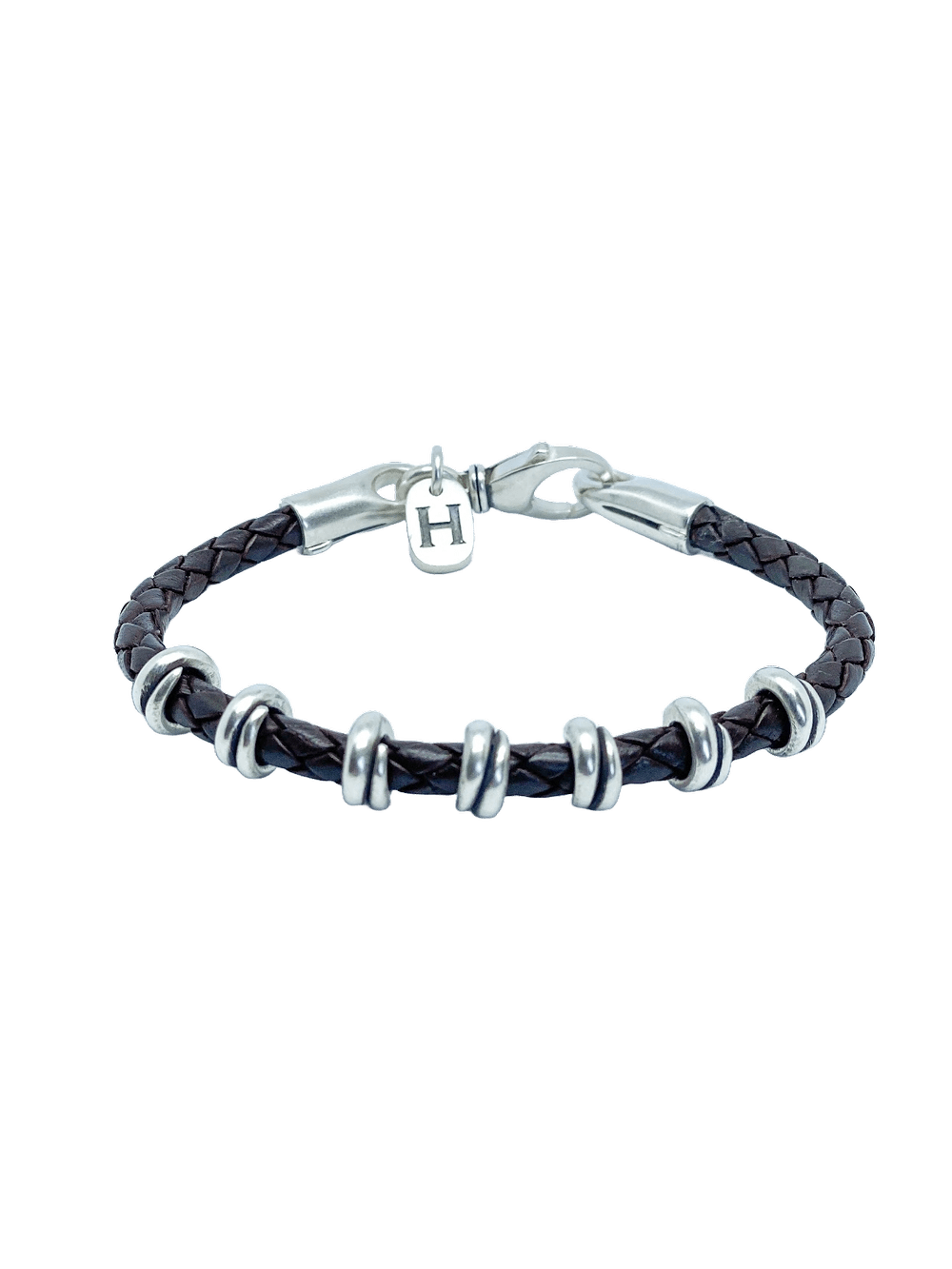 Seven Station Leather Bypass Bracelet — David Heston Designs