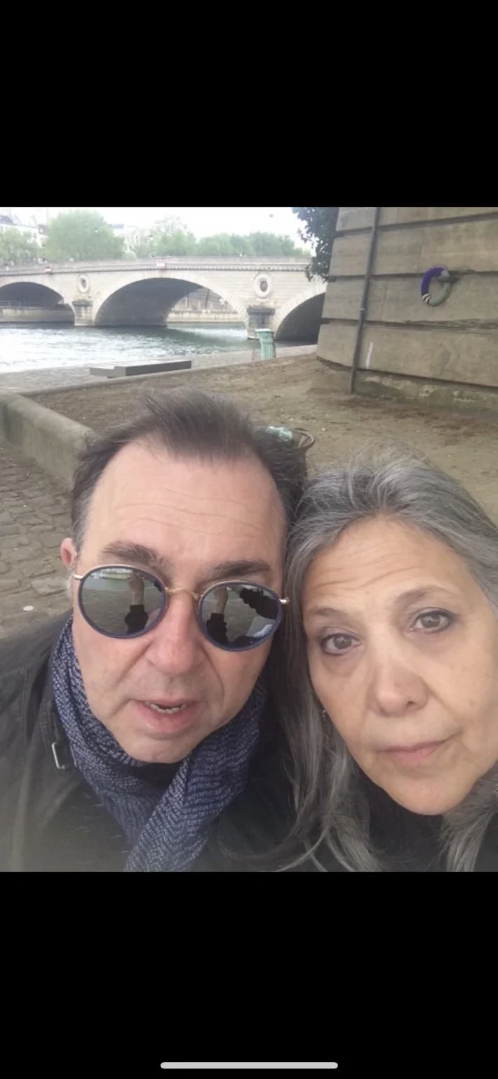 David Surkamp and a companion in a travel selfie.
