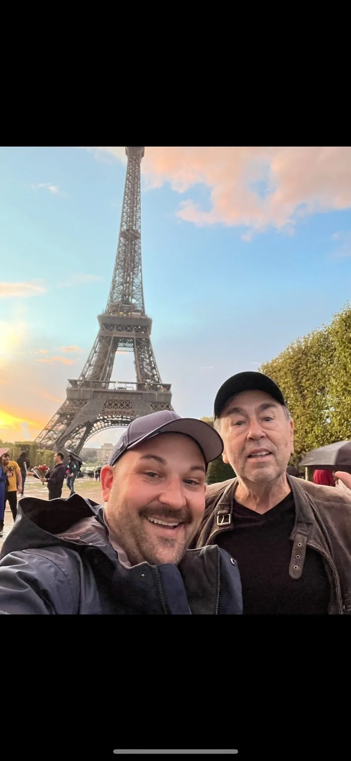 David Surkamp with a companion in Paris.