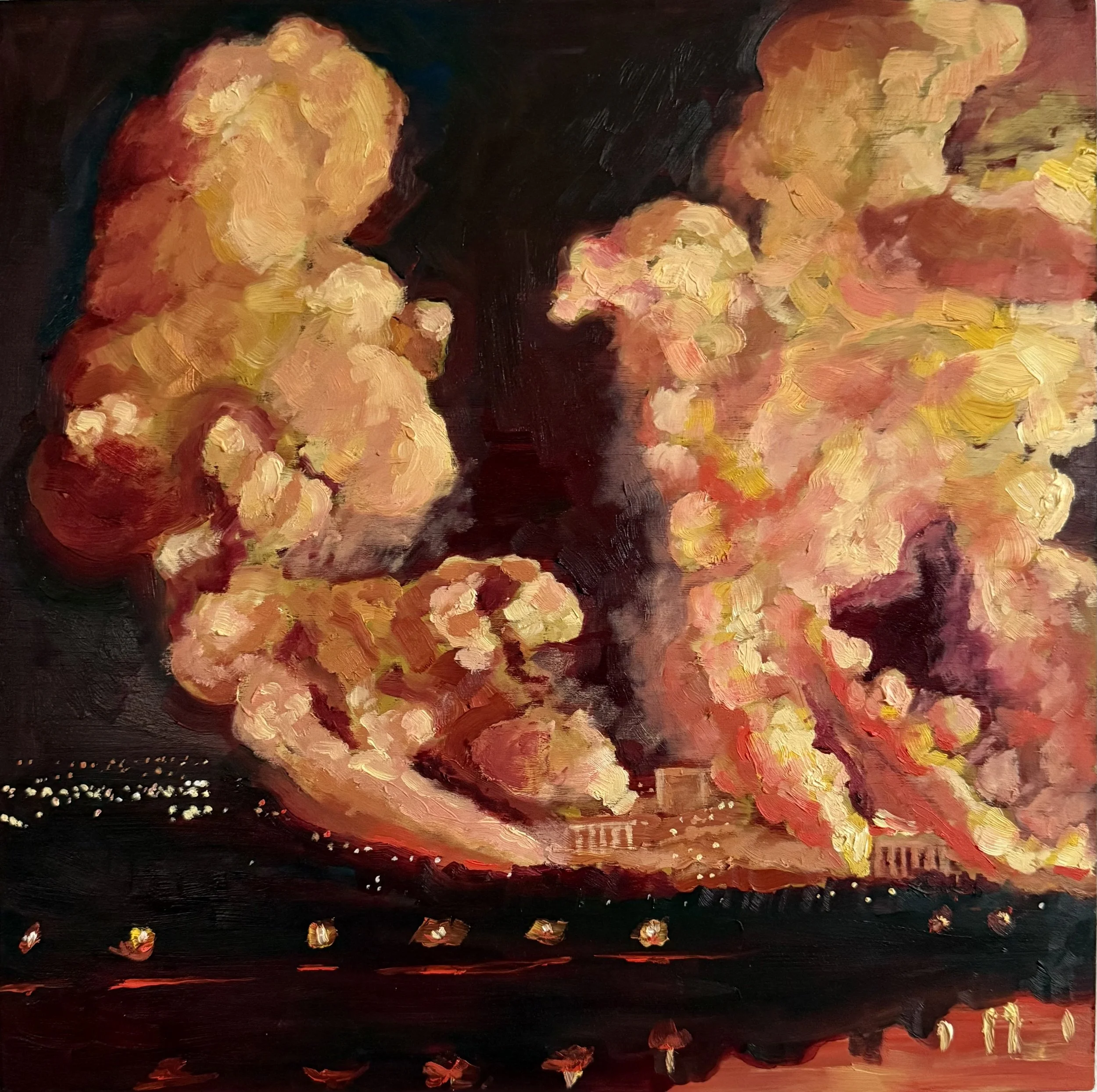 Caracas. 2026. Oil on Wood Panel. 