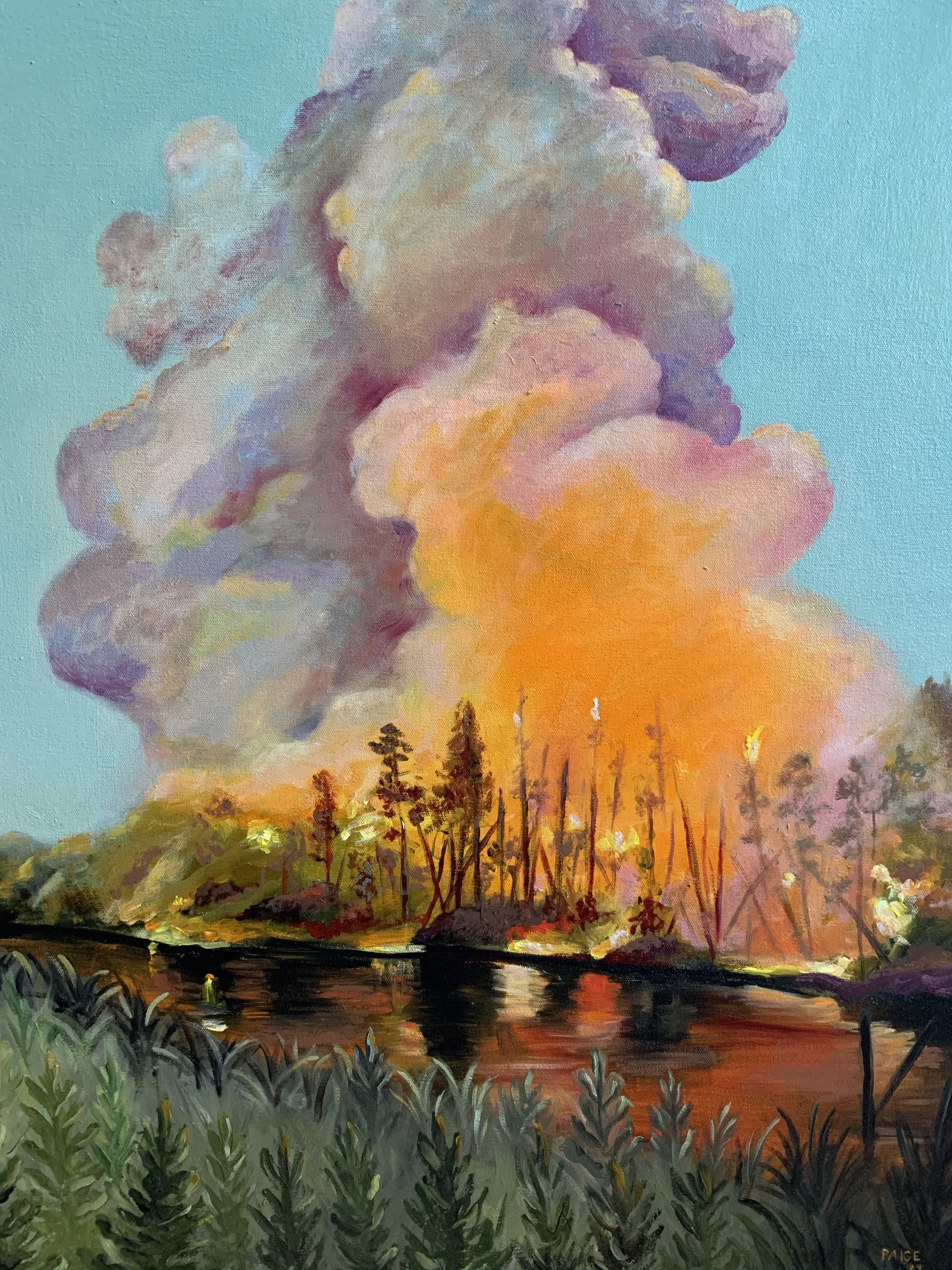 Wildfire. 2024. Oil on Canvas.