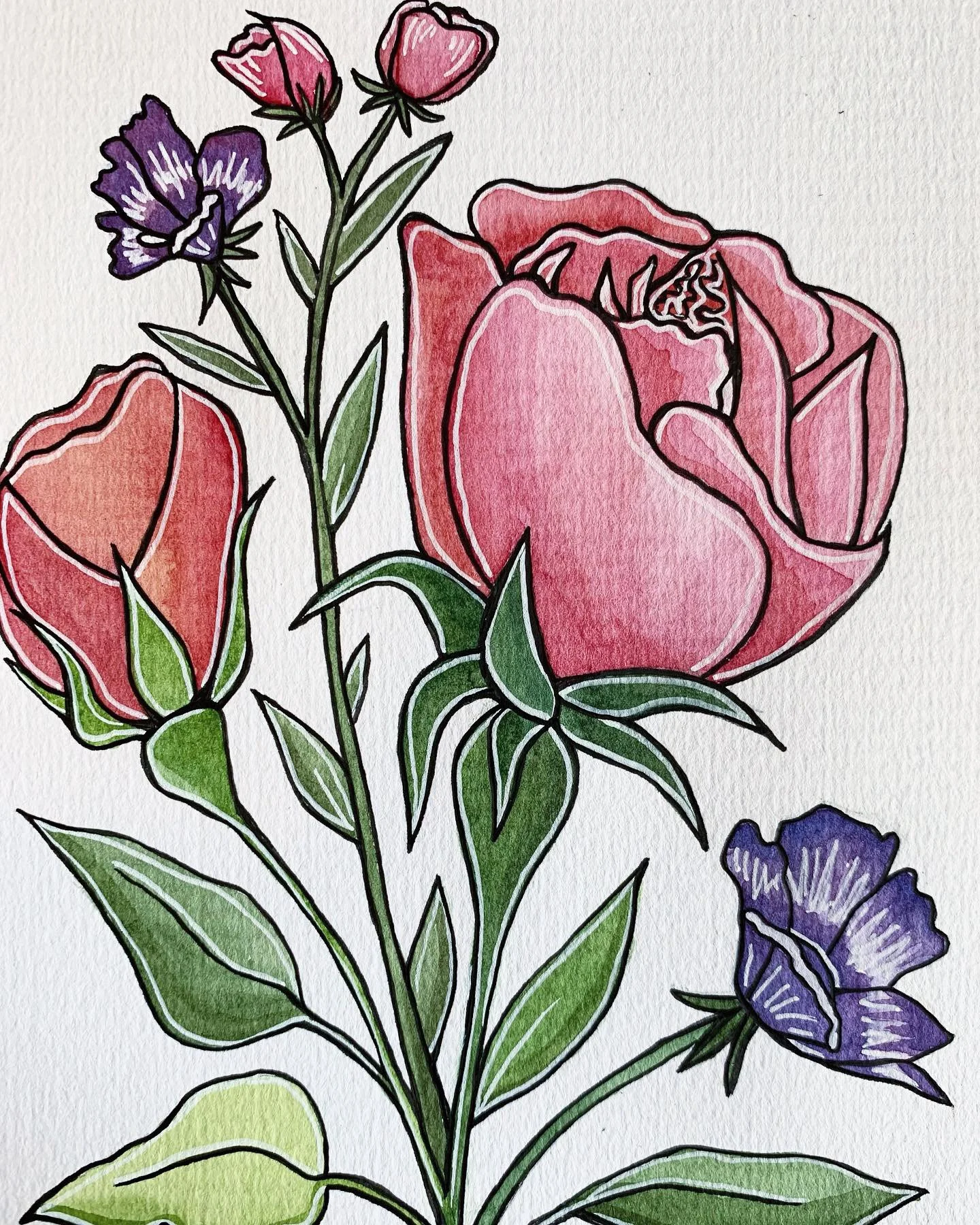 Watercolor on Paper. 2021.