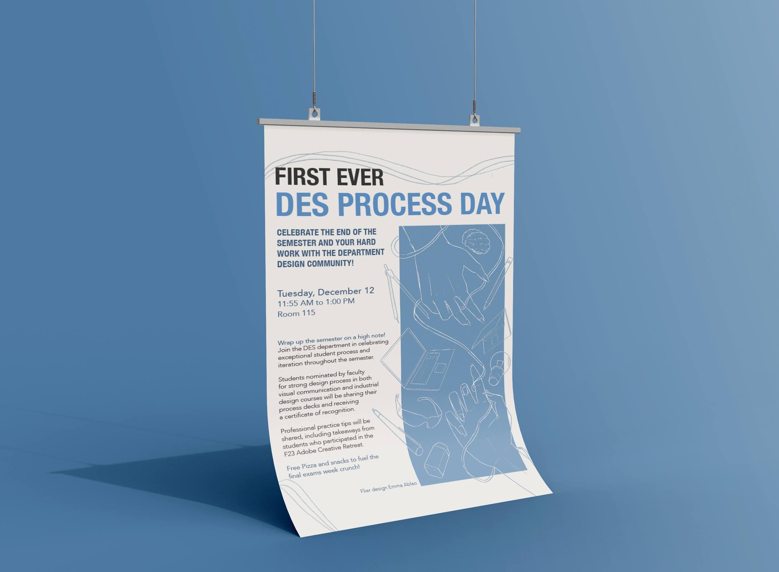 DES Process Day Flier — Emma Ablao's Portfolio
