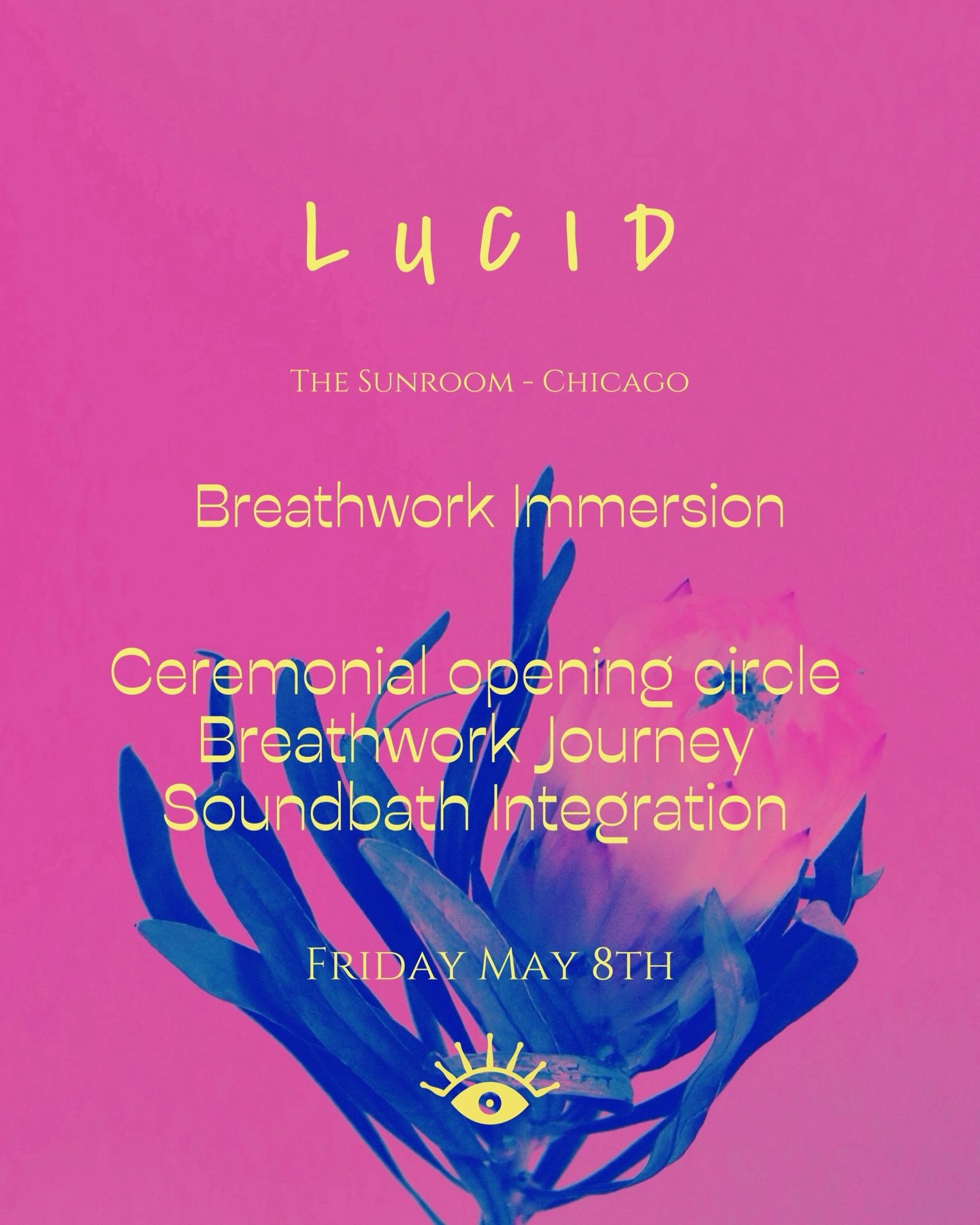 Only in Chicago.
Only at The Sunroom.

L U C I D mirrors the arc of our clinical journeys &mdash; opening the bridge between the conscious and unconscious, induced naturally through breath alone, musically and expertly guided.

Step inside The Sunroo