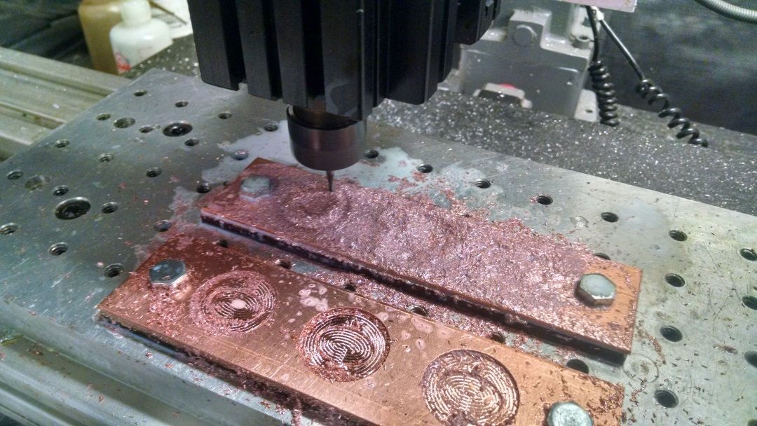 CNC machining the masks