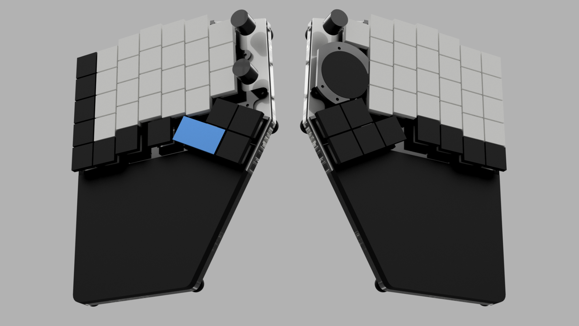 A composite image of renders in Fusion of the left and right sides.