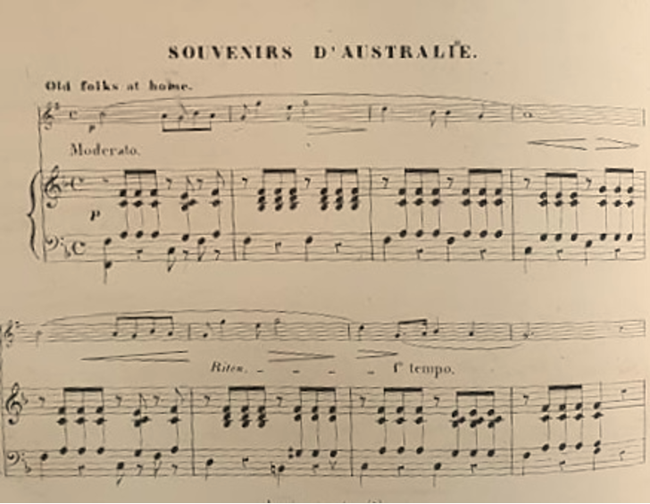 Ali Ben Sou Allé, ‘Souvenirs d’Australie et de Manille’, Royal Album Pour Saxophones Par Ali Ben Sou Allé, Etc. (Paris: L. Parent, 1865), 136