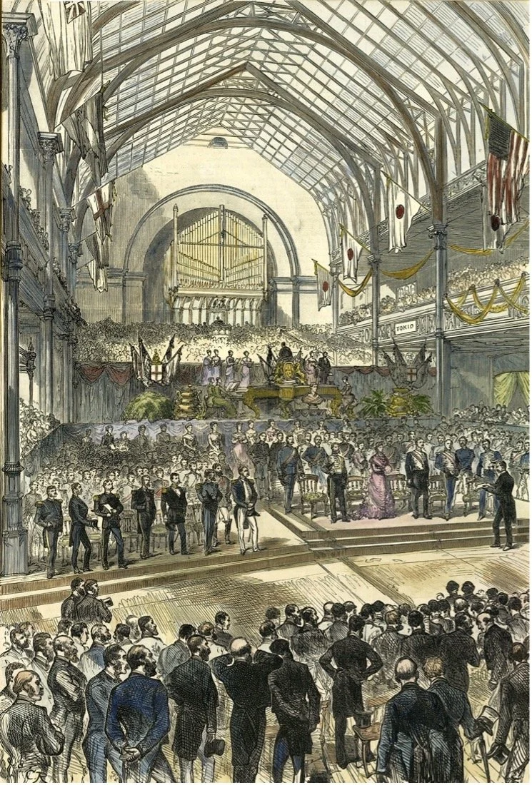 Opening of Sydney International Exhibition, Garden Palace, 1879. City of Sydney Archives.  https://archives.cityofsydney.nsw.gov.au/nodes/view/588201. 