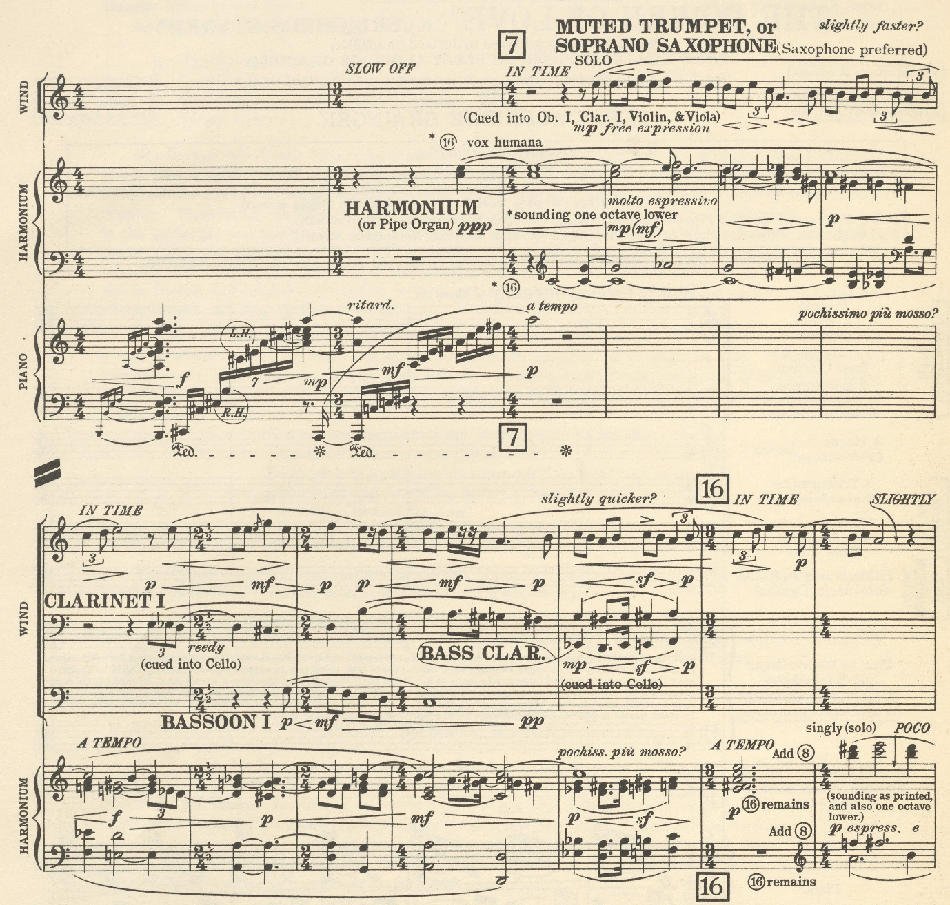Percy Grainger, Danish Folk Music Suite (New York: Schirmer, 1950), I: The Power of Love, bars 5–18.