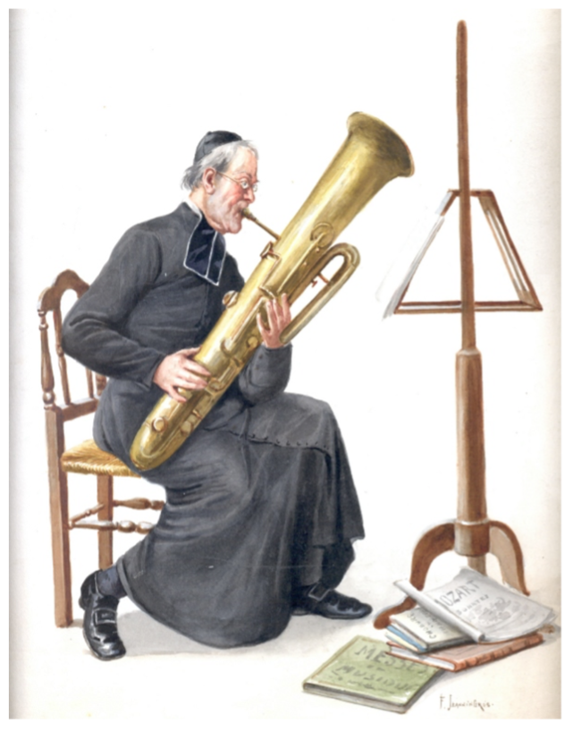 F. Jeannin-Gros, ‘Ophicleide Player, Paris, mid-19C’, Musical Instruments Museum Brussels. http://www.mim.be/ophicleide. Accessed 7 April 2019.