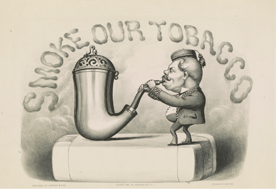 Currier & Ives, Coloring His Meerschaum (New York: Currier & Ives, 1880). Photograph. https://www.loc.gov/item/90716190. Accessed 21 May 2022.