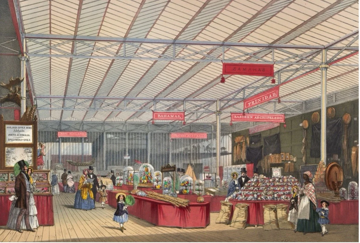 Joseph Nash, Louis Haghe, and David Roberts, Dickinson’s Comprehensive Pictures of the Great Exhibition of 1851 (London: Dickinson Brothers, 1854). https://www.bl.uk/collection-items/dickinsons-comprehensive-pictures-of-the-great-exhibition-of-1851. 