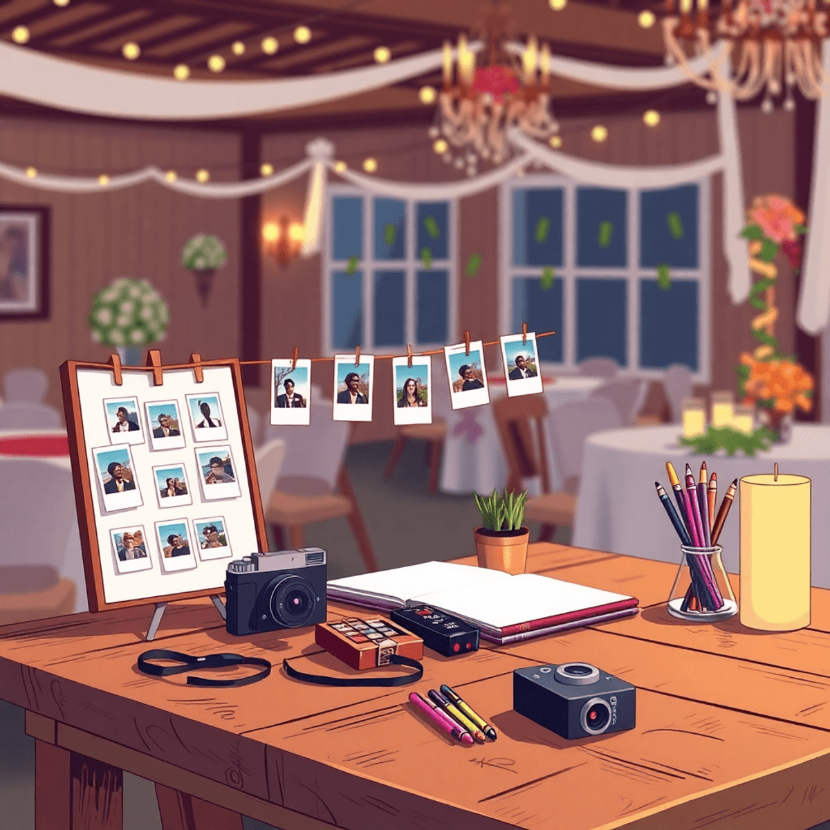Creative Guest Book Ideas Featuring Instant Photos at Your Reception