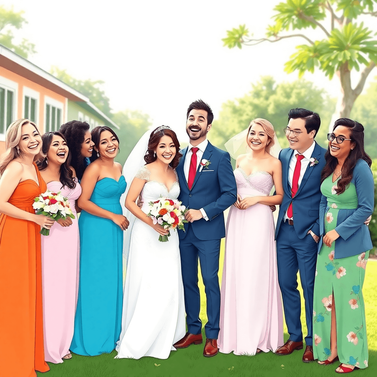 Modern Trends in Bridal Party Group Shots for 2025 Weddings