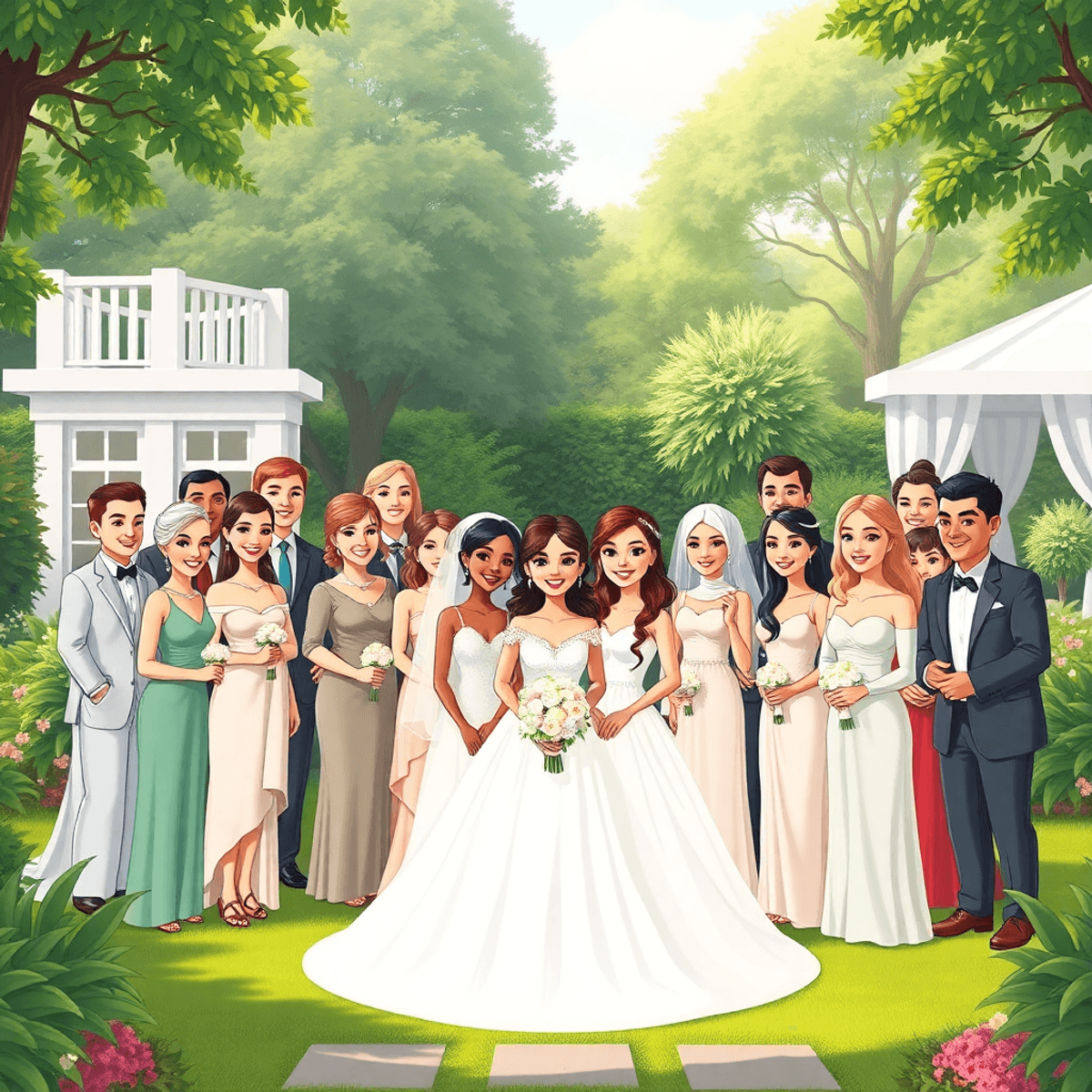 Tips for Organizing Large Bridal Parties Without Stress on Photo Day