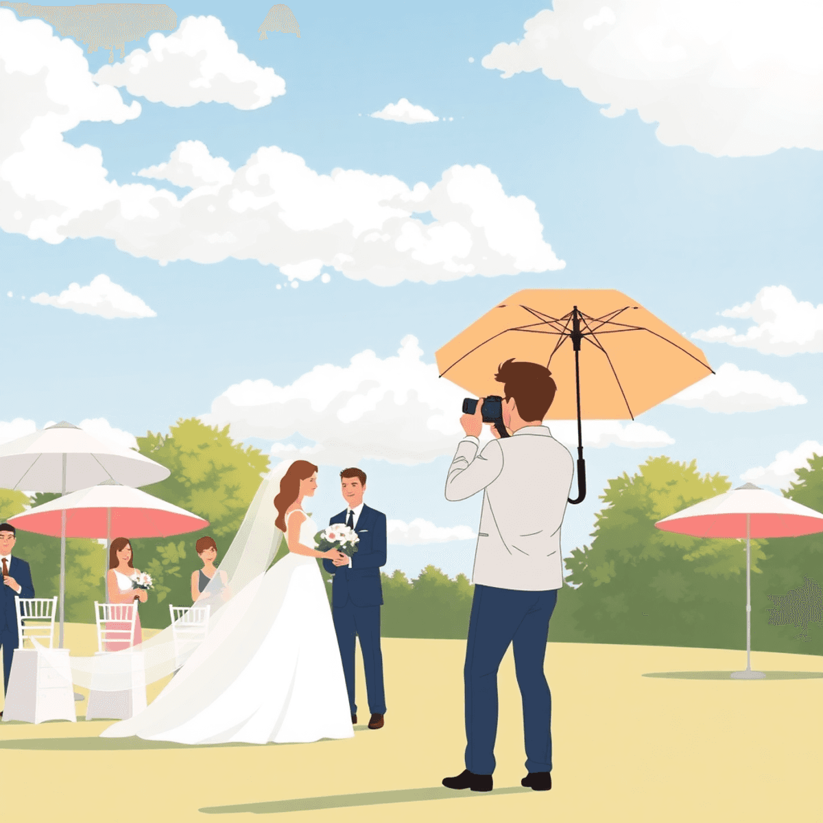 A Photographer’s Tips for Keeping Calm During Weather Surprises at Outdoor Weddings