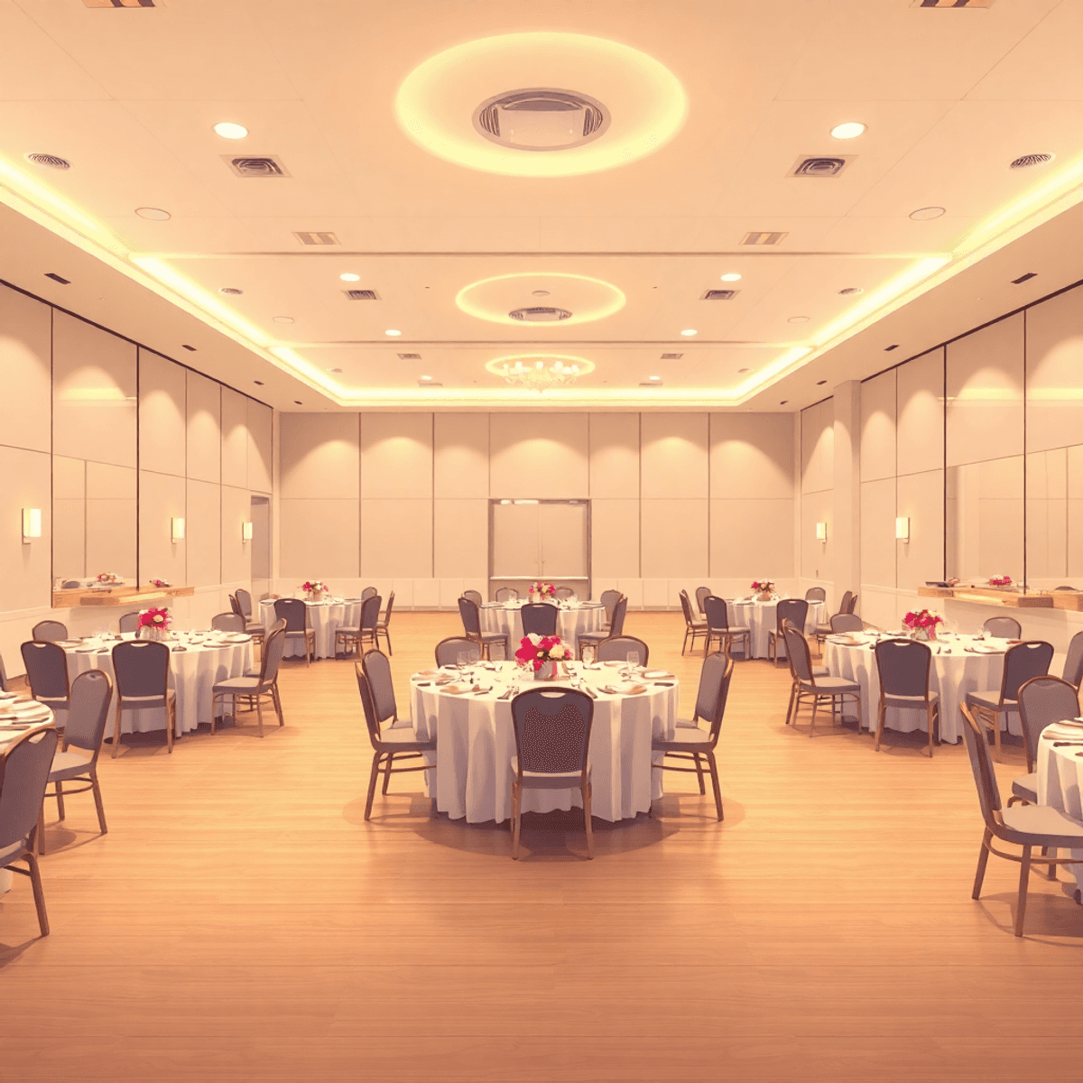 Small ballroom wedding reception photographed by MDKauffmann Photography St. Louis — expert layout and decor tips for intimate venues.