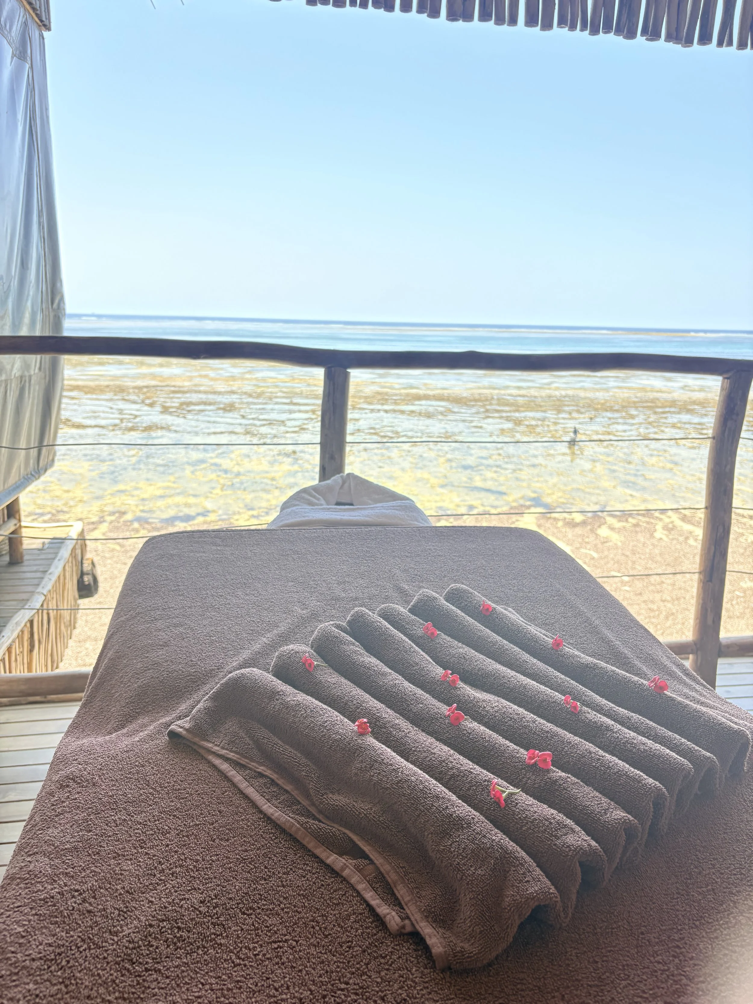 The view from Bamboo Day Spa.