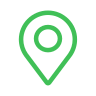 Green map marker icon