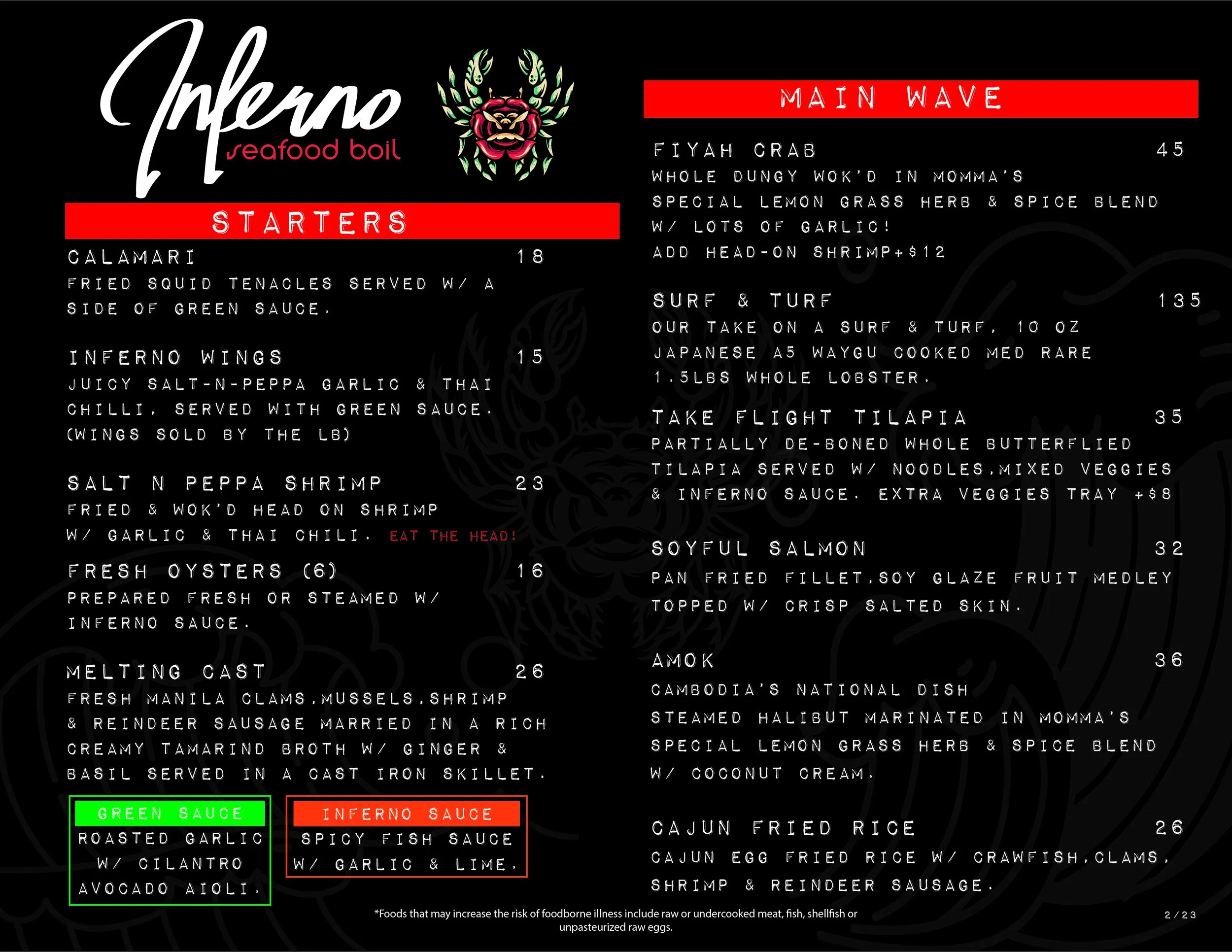 Inferno Seafood Boil