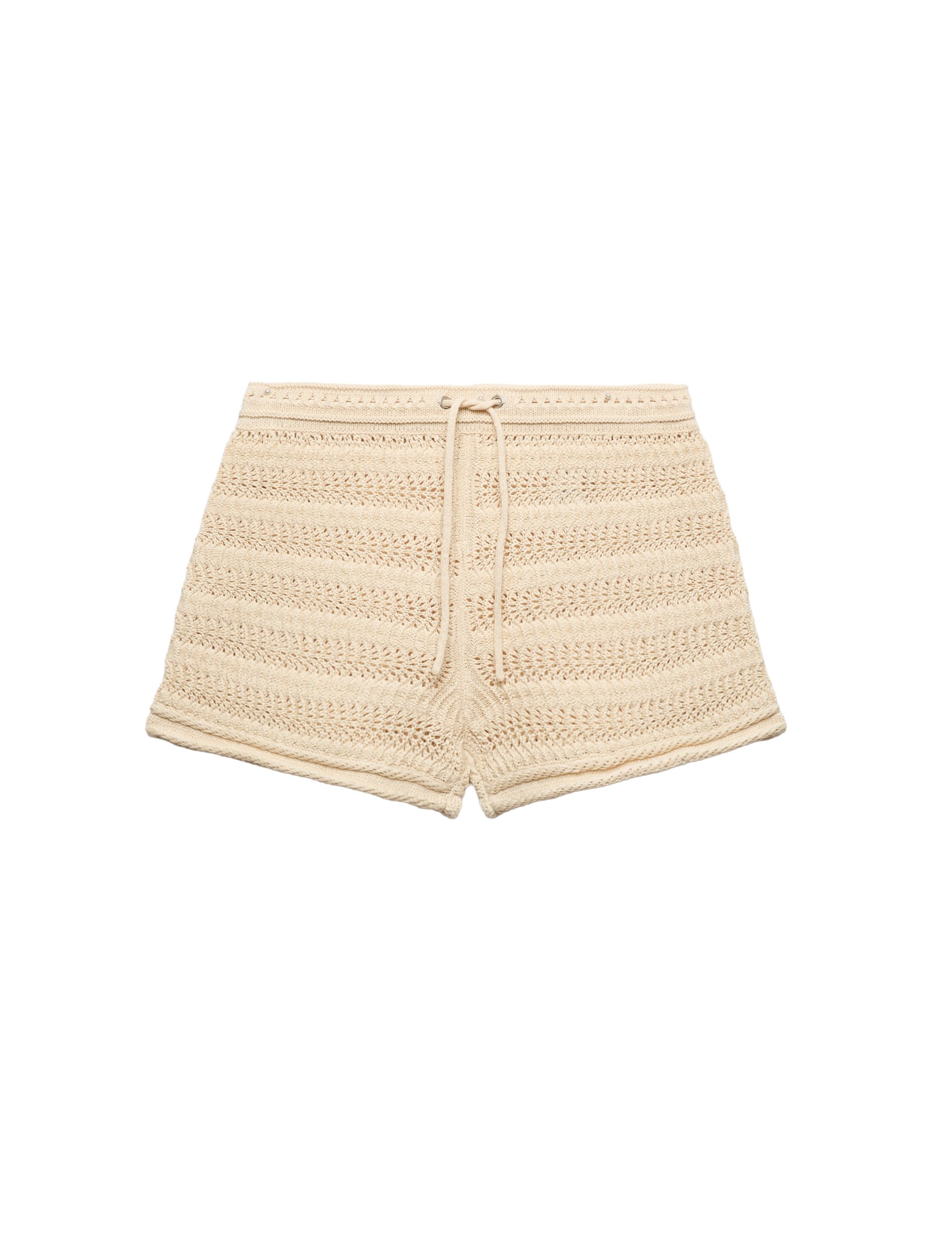 M&amp;S, Cotton Blend Knitted Shorts, £26