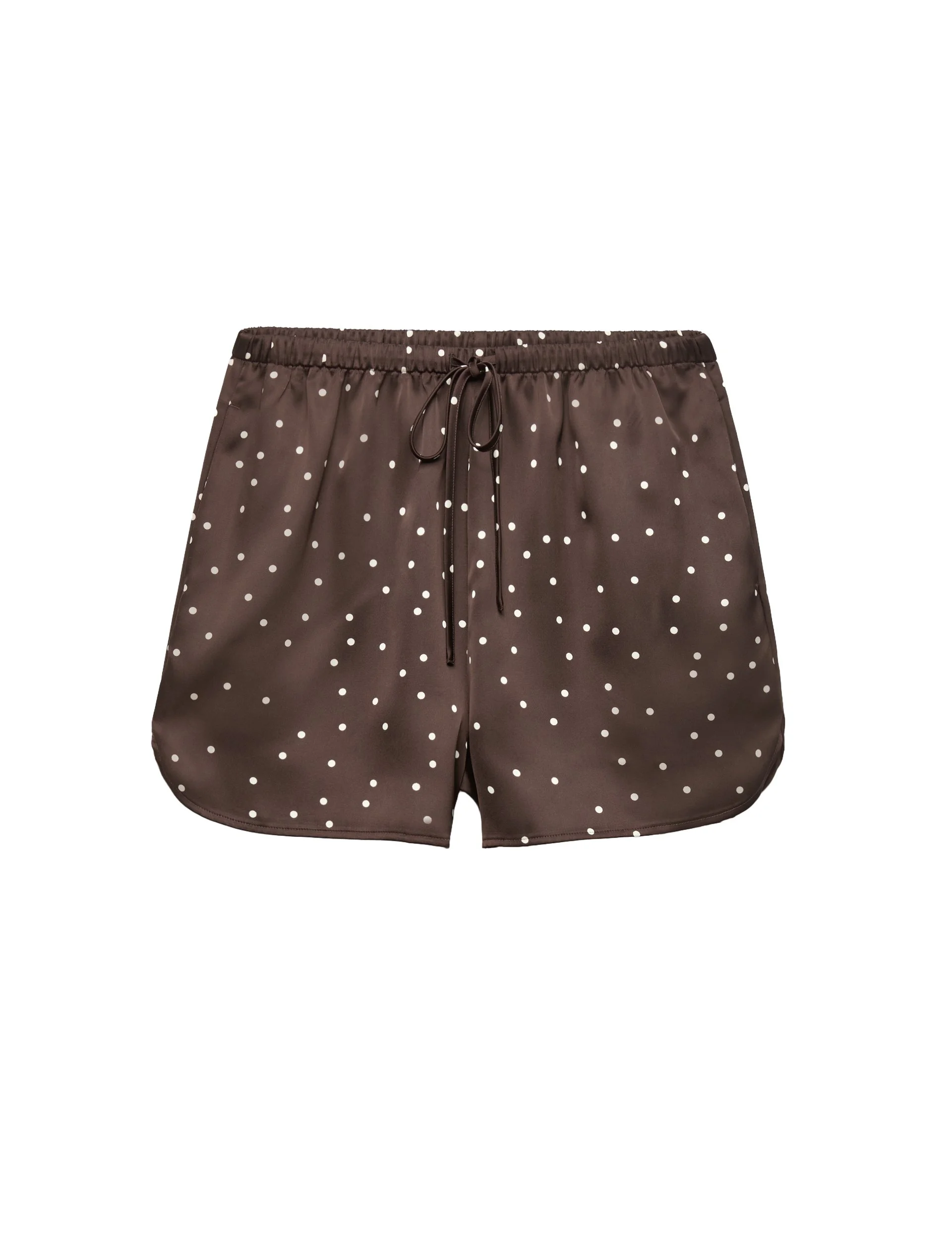 M&amp;S, Satin Polka Dot Printed Shorts, £22