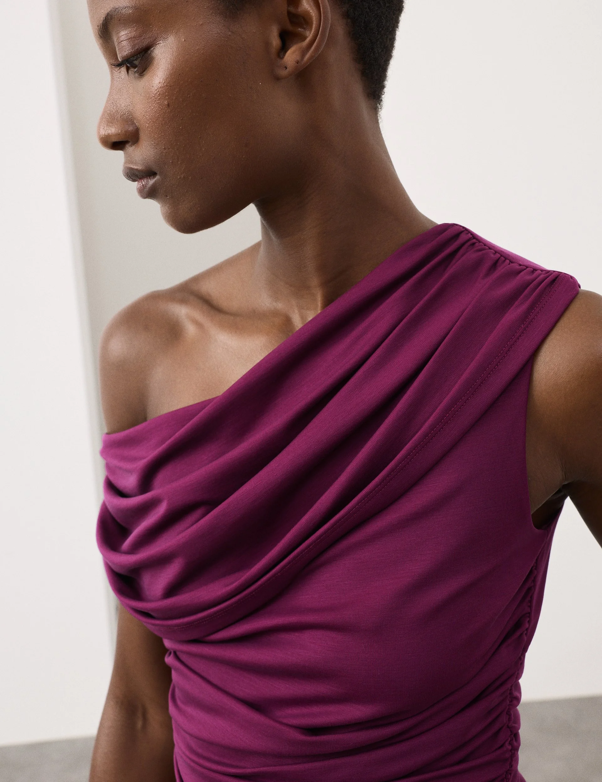 M&amp;S, Draped Bardot Top, £36