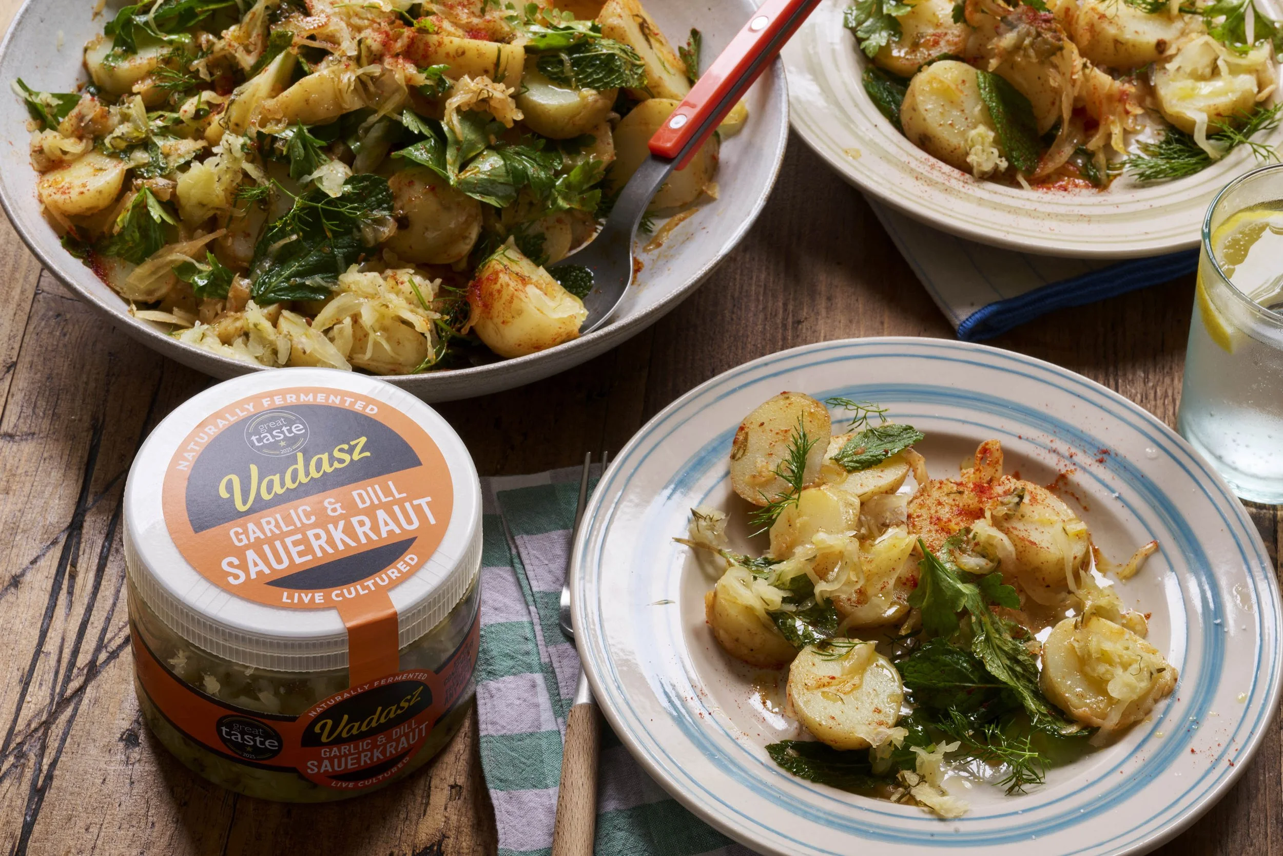 Garlic &amp; Dill Kraut Potato Salad