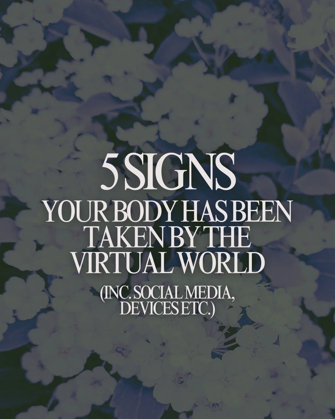When you spend a lot of time in the virtual world&mdash;especially on social media&mdash;your nervous system can become overstimulated. Constant notifications, scrolling, comparison, and rapid information keep your brain in a heightened alert state. 