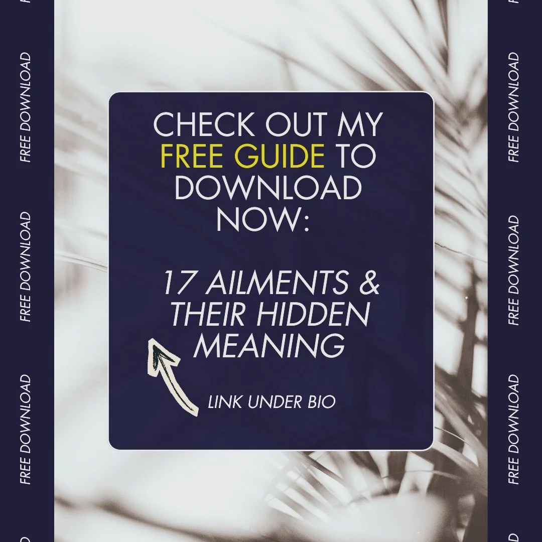 Your Body Speaks. Do You Listen? Free Guide to 17 Common Ailments

Want to discover the metaphysical, ancestral, and trauma-related roots behind your body&rsquo;s ailments and conditions?
Download my free guide and explore this for yourself.

Your bo