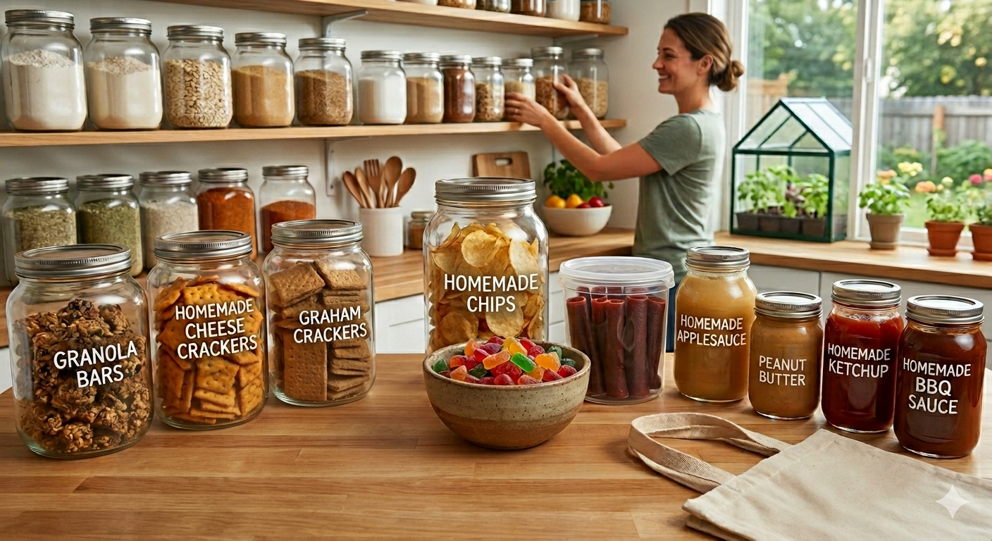 No More Pre-Packaged Snacks