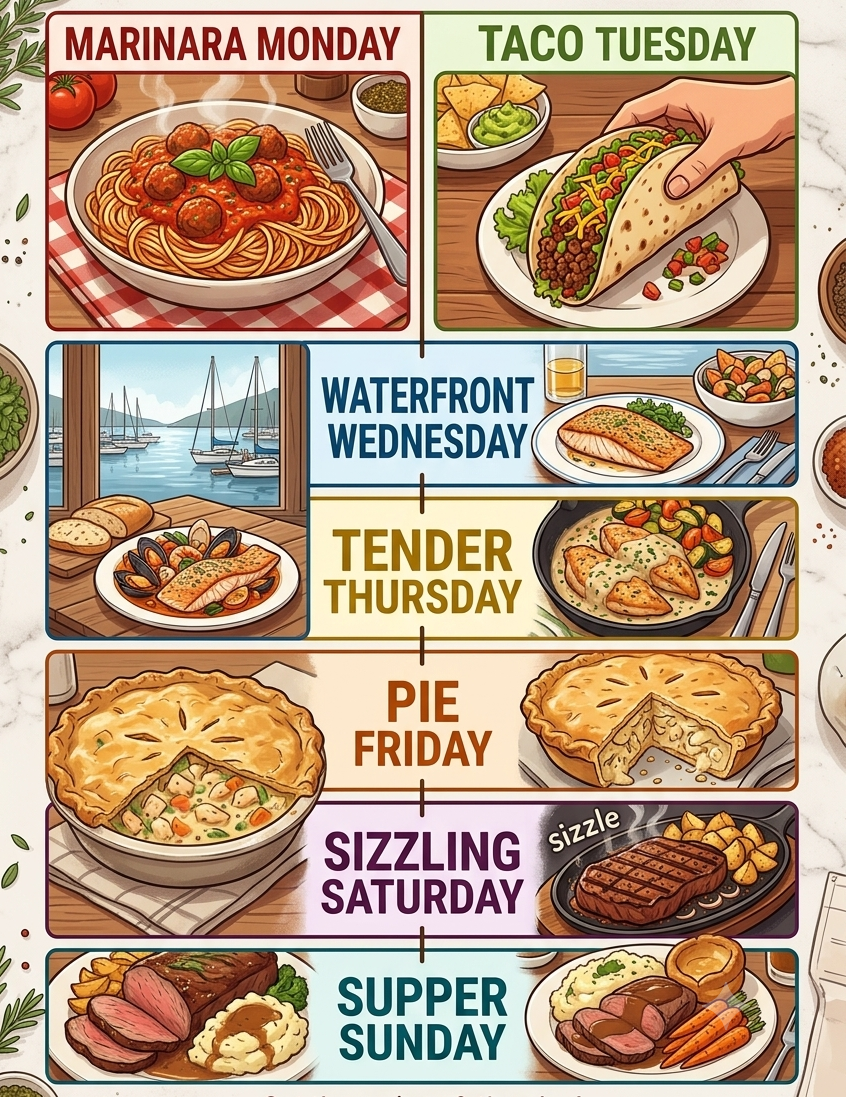 8 Weeks of No-Repeat Dinners