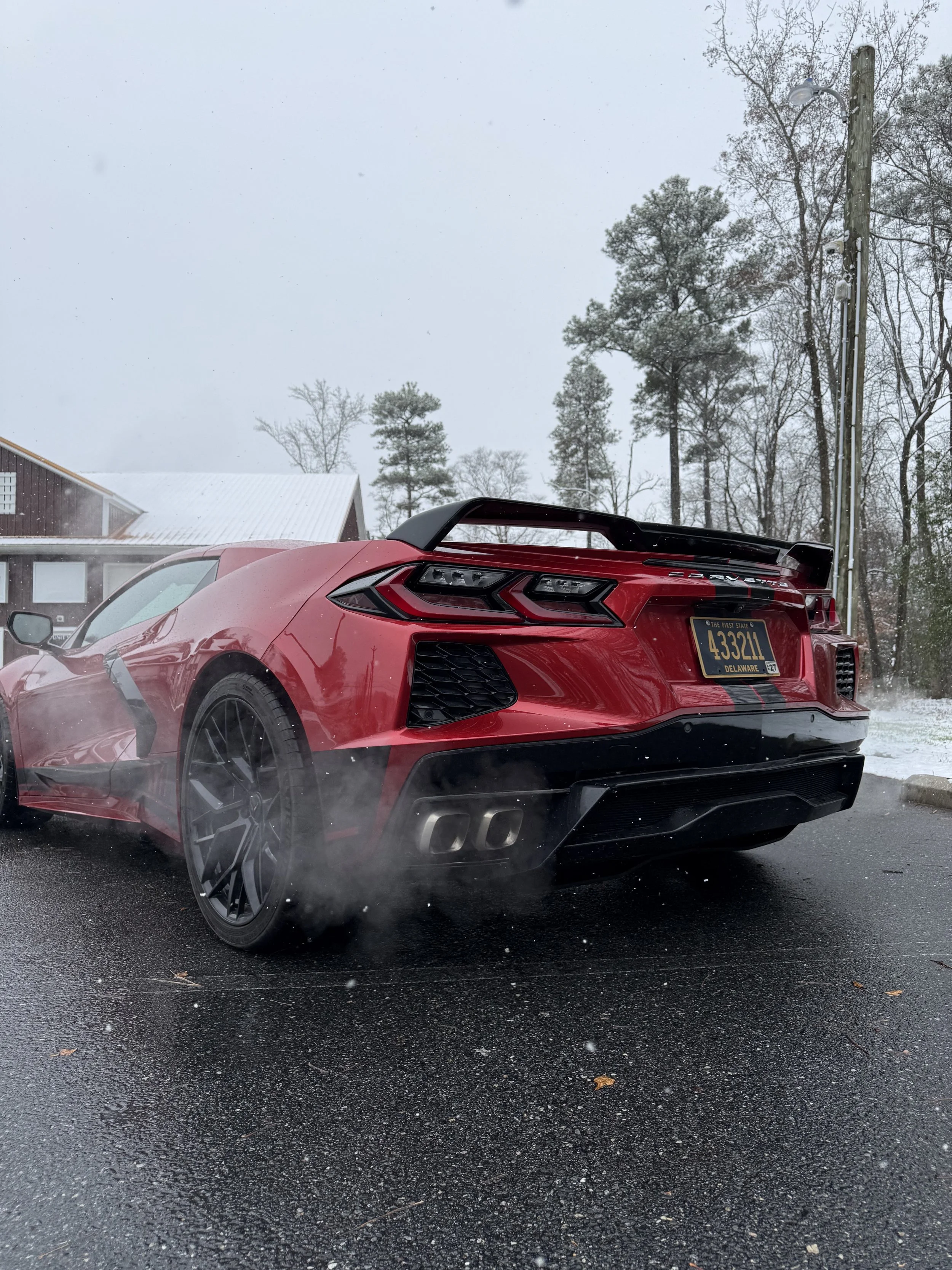 Gloss Black Metallic Stripes