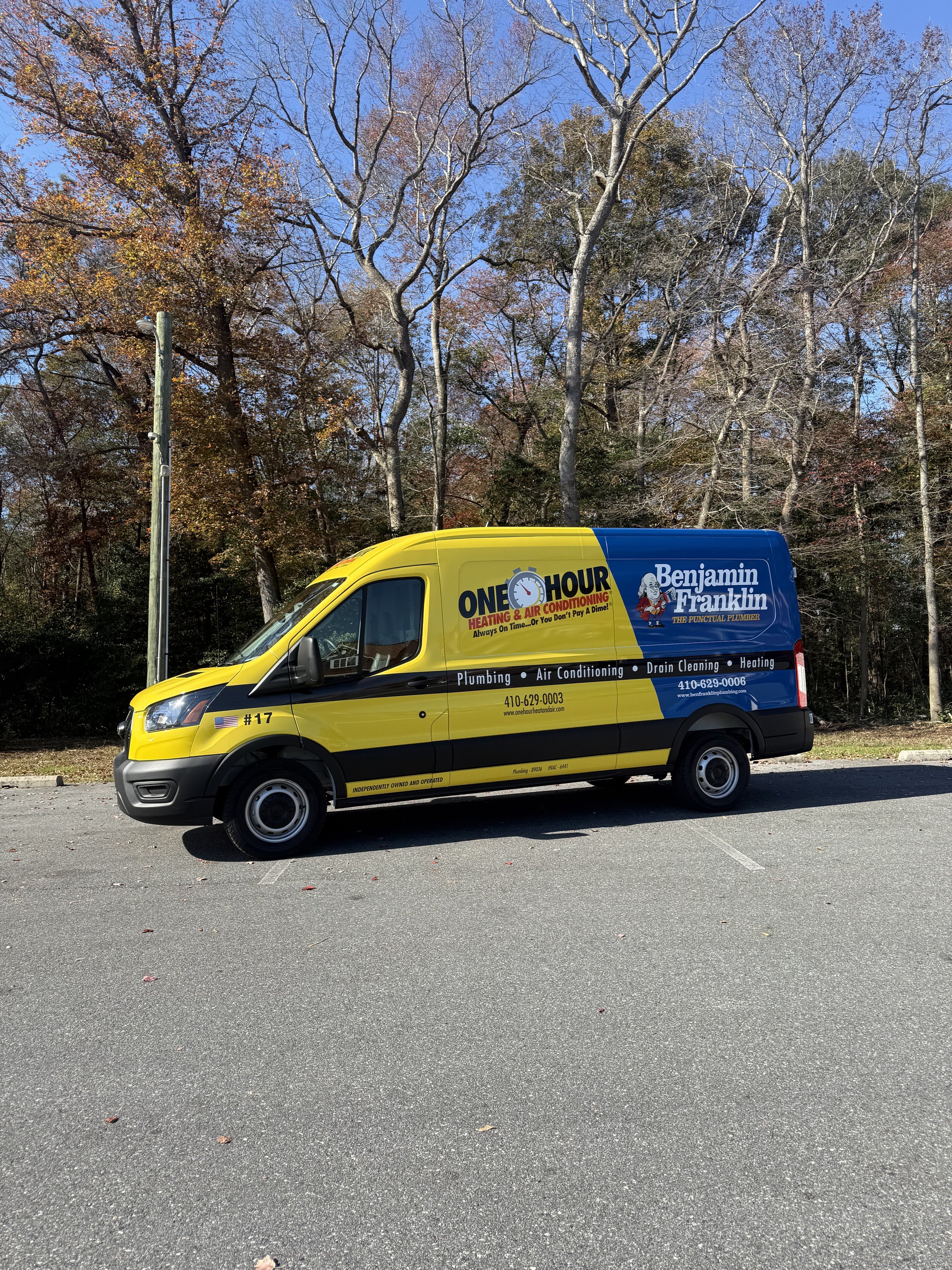 Full Commercial wrap for Benjamin Franklin Plumbing