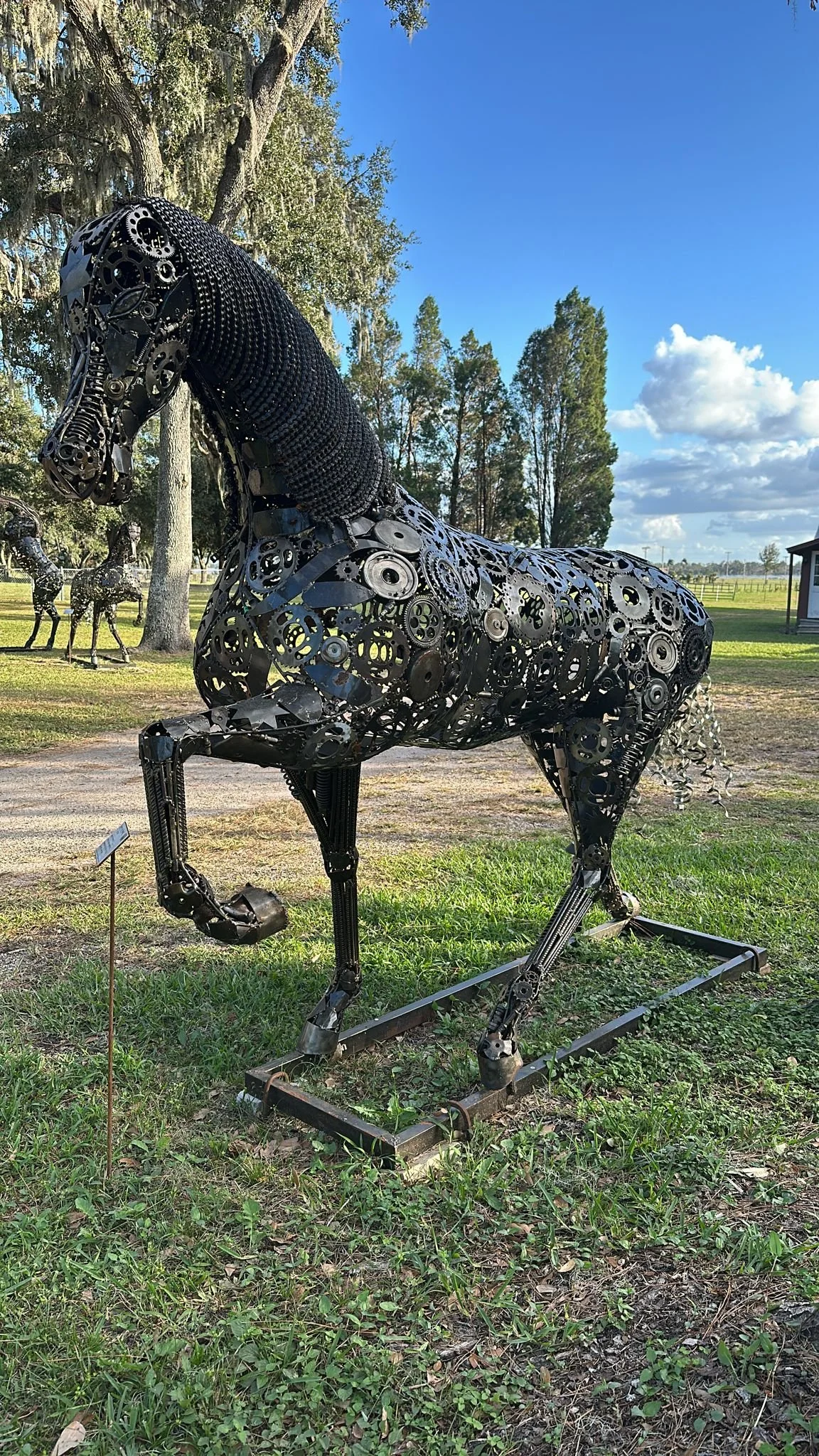 Happy the Horse  -  $3,750  |  89" (H) X 30" (W) x 112" (D)  |  Enjoys doing more than one trick  