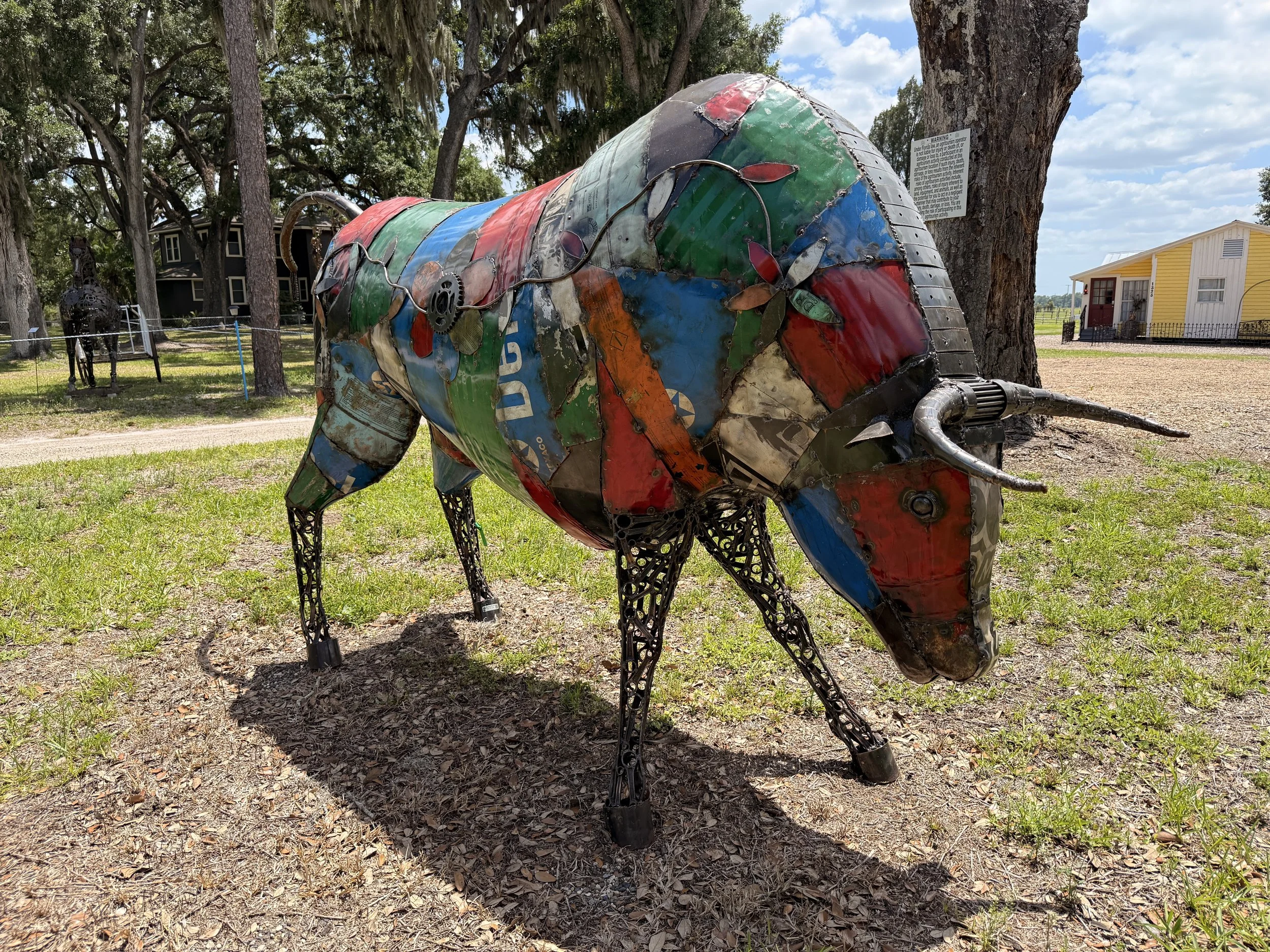 Sumo the Bull - $3,70  |  61" (H) x 30" (W) x 100" (D)  |  Enjoys politics & historical fiction