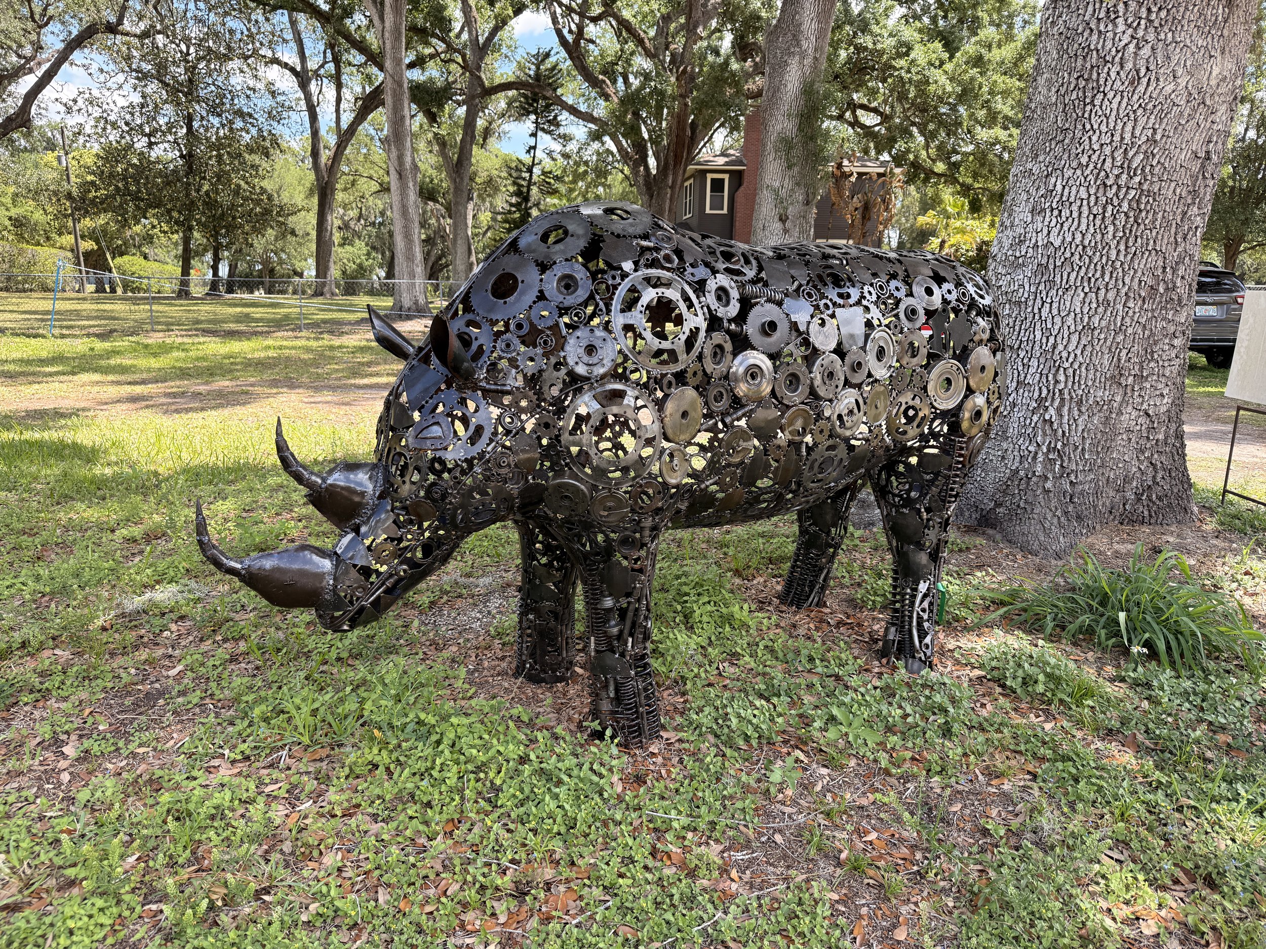 Rhinoceros - $2,475  |  50" (H) x 26"  (W) x 88" (D)