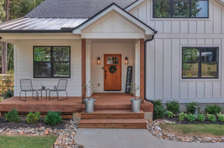 Emmey House Airbnb entryway and exterior guest experience