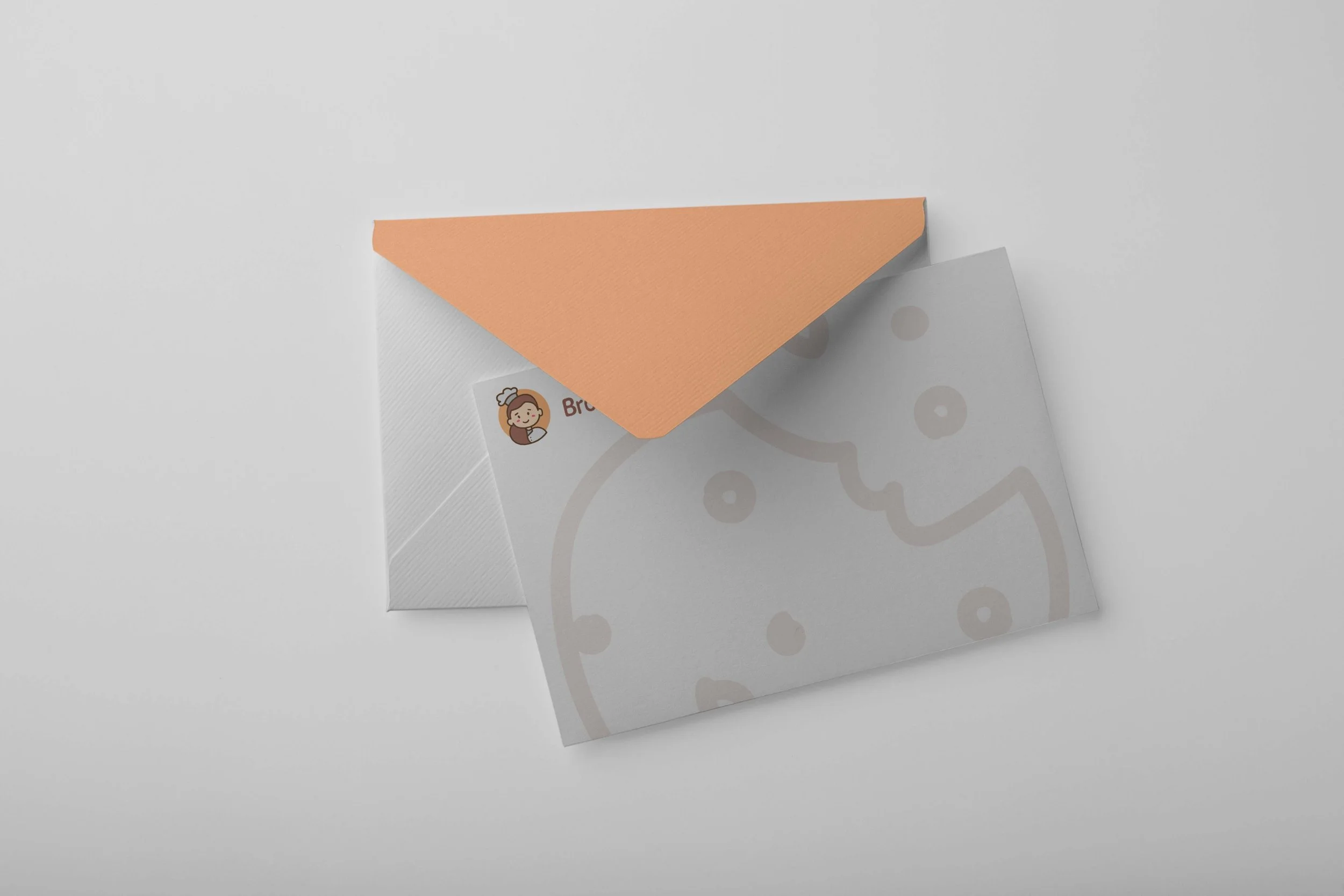 Front and back of a branded 4x6 envelope. 