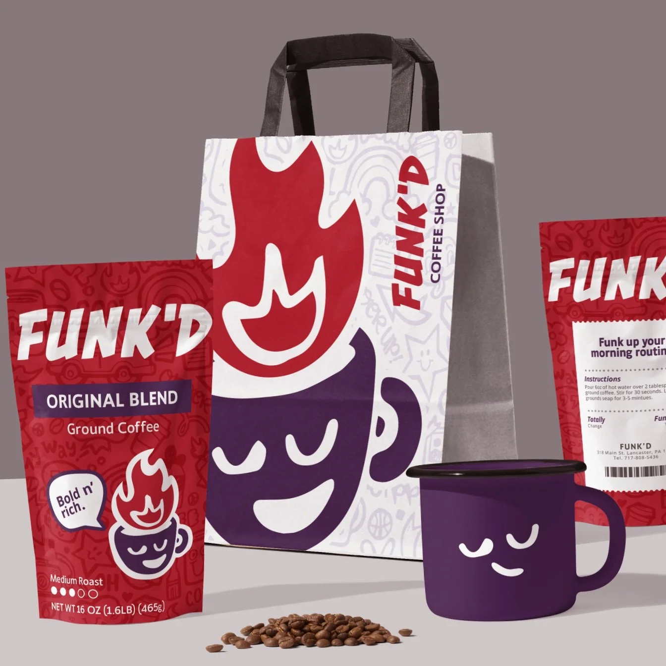 Funk'd Coffee Identity