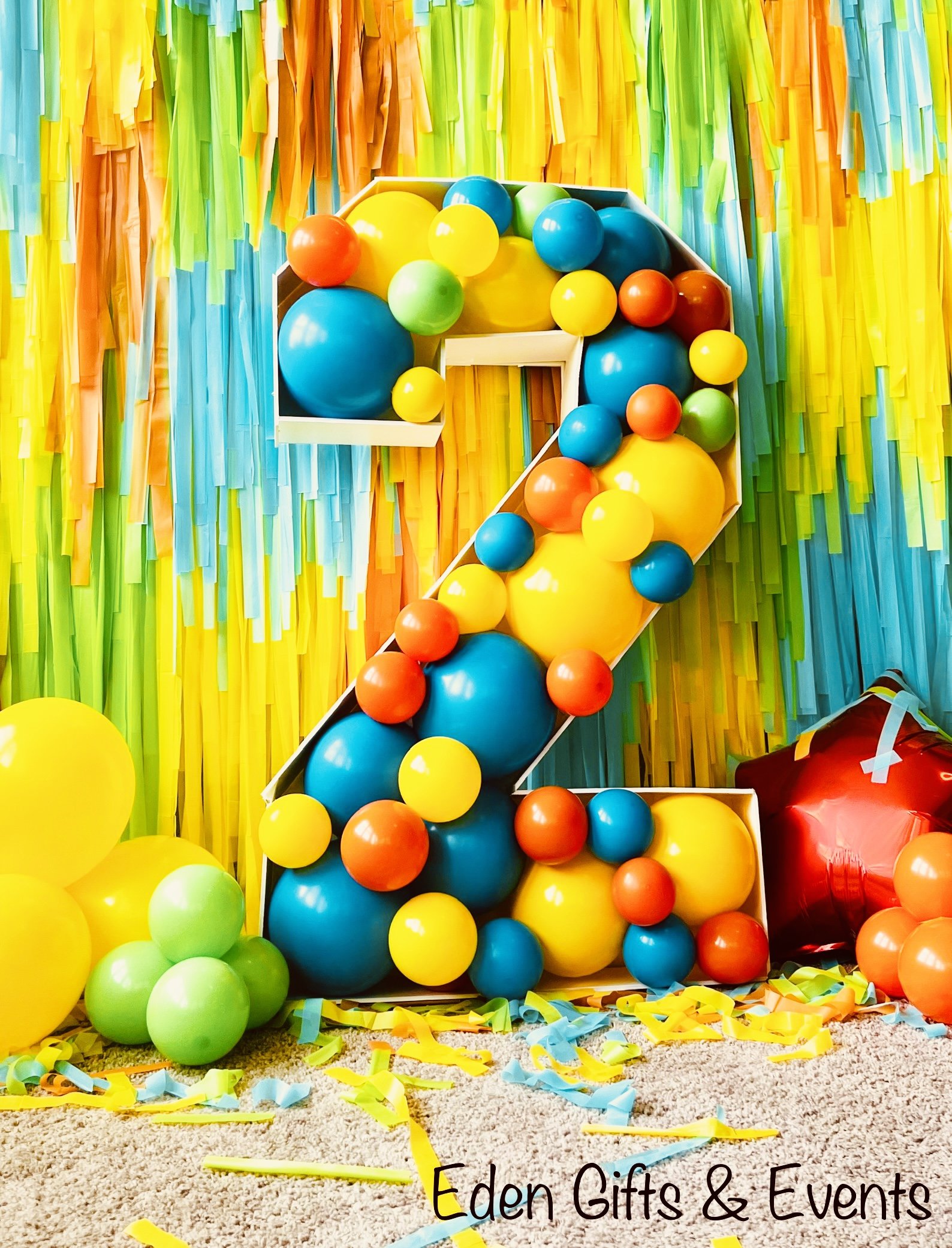 Number Balloon Mosaics for Parties and Events in Jacksonville, FL