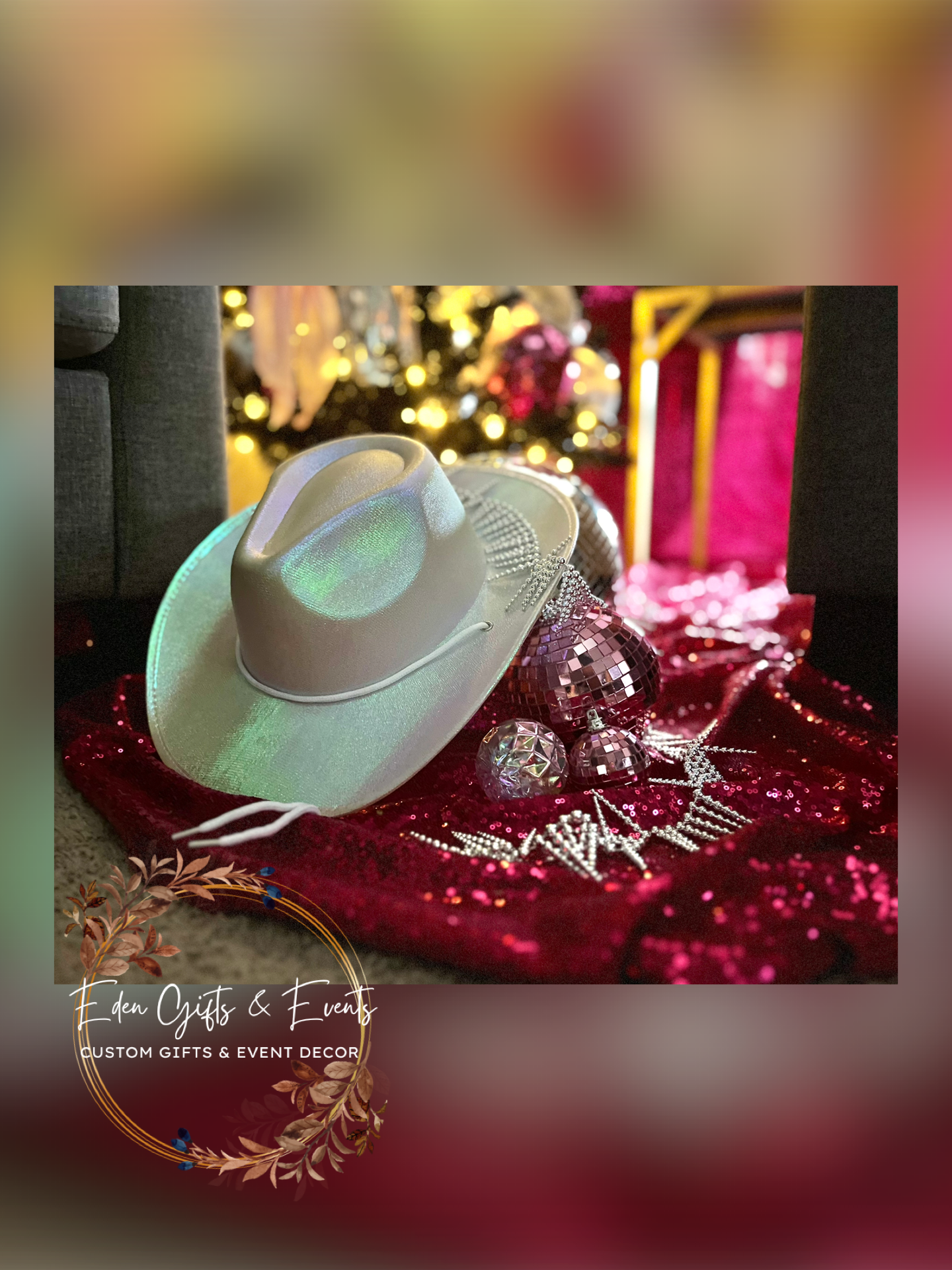 Eden Gifts & Events is THE destination for next level custom gift and event styling experiences in Jacksonville, FL with custom gifts, event backdrops, and balloon garland, arches, columns, and marquees available for local delivery and free pick-up o